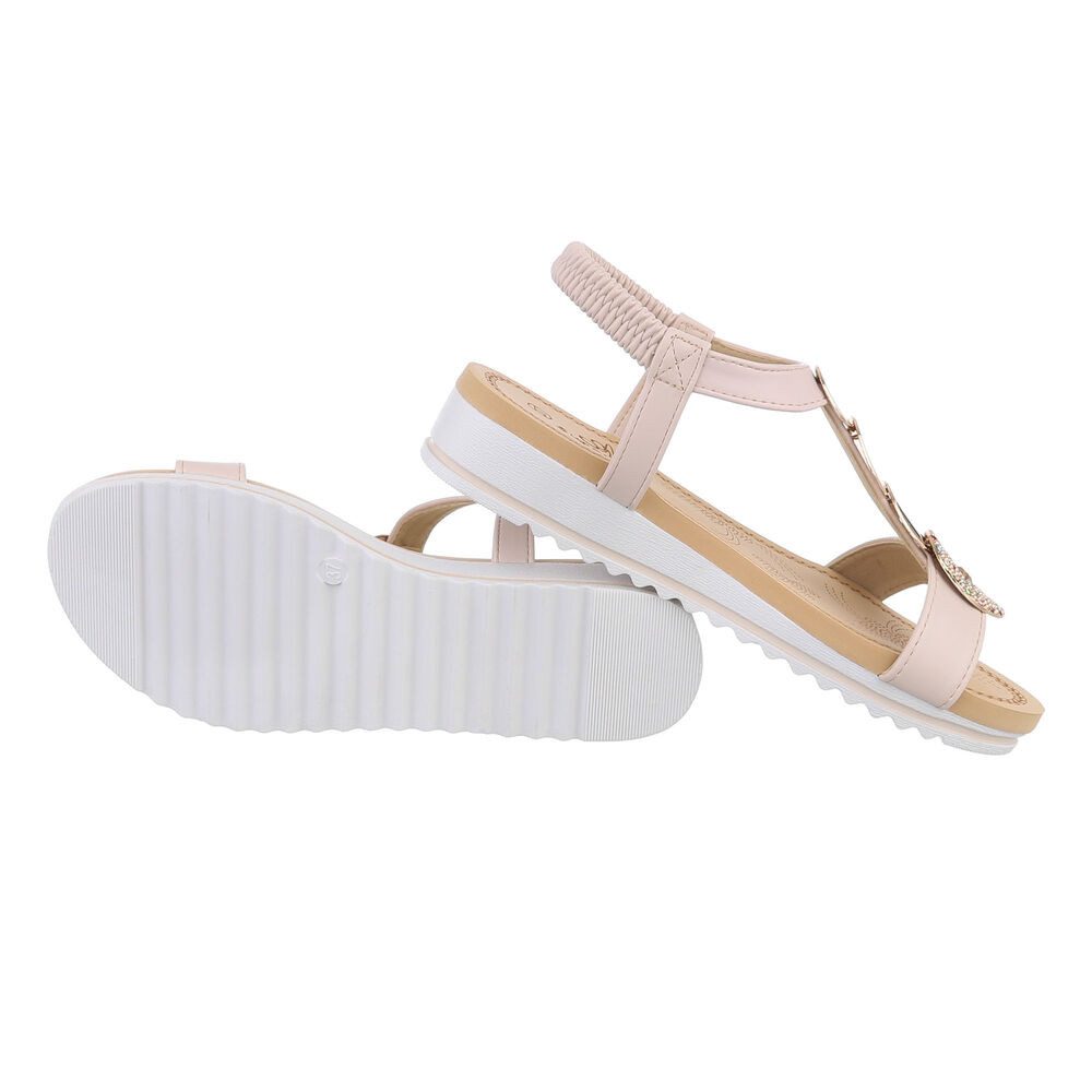 Ital-Design Damen Freizeit Riemchensandalette (86017002) Keilabsatz/Wedge günstig online kaufen
