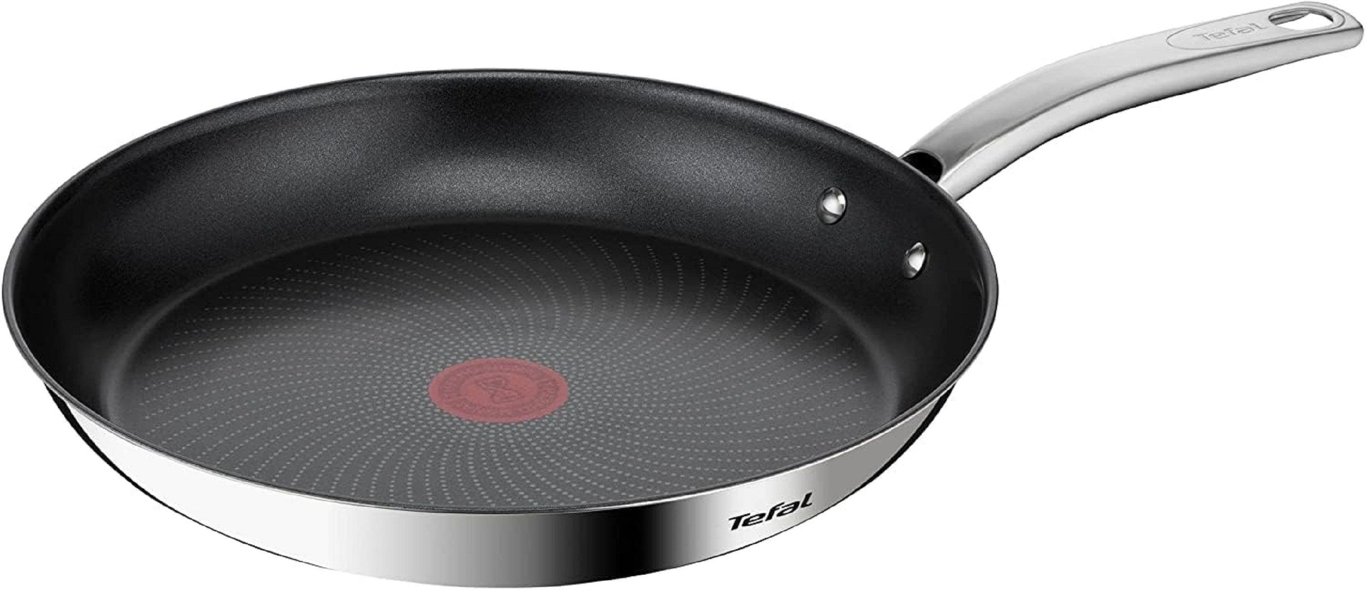 Tefal Bratpfanne Intuition A70304, Edelstahl (Einzelartikel, Einzelpfanne), gekapselter Boden, für alle Herdarten inkl. Induktion geeignet