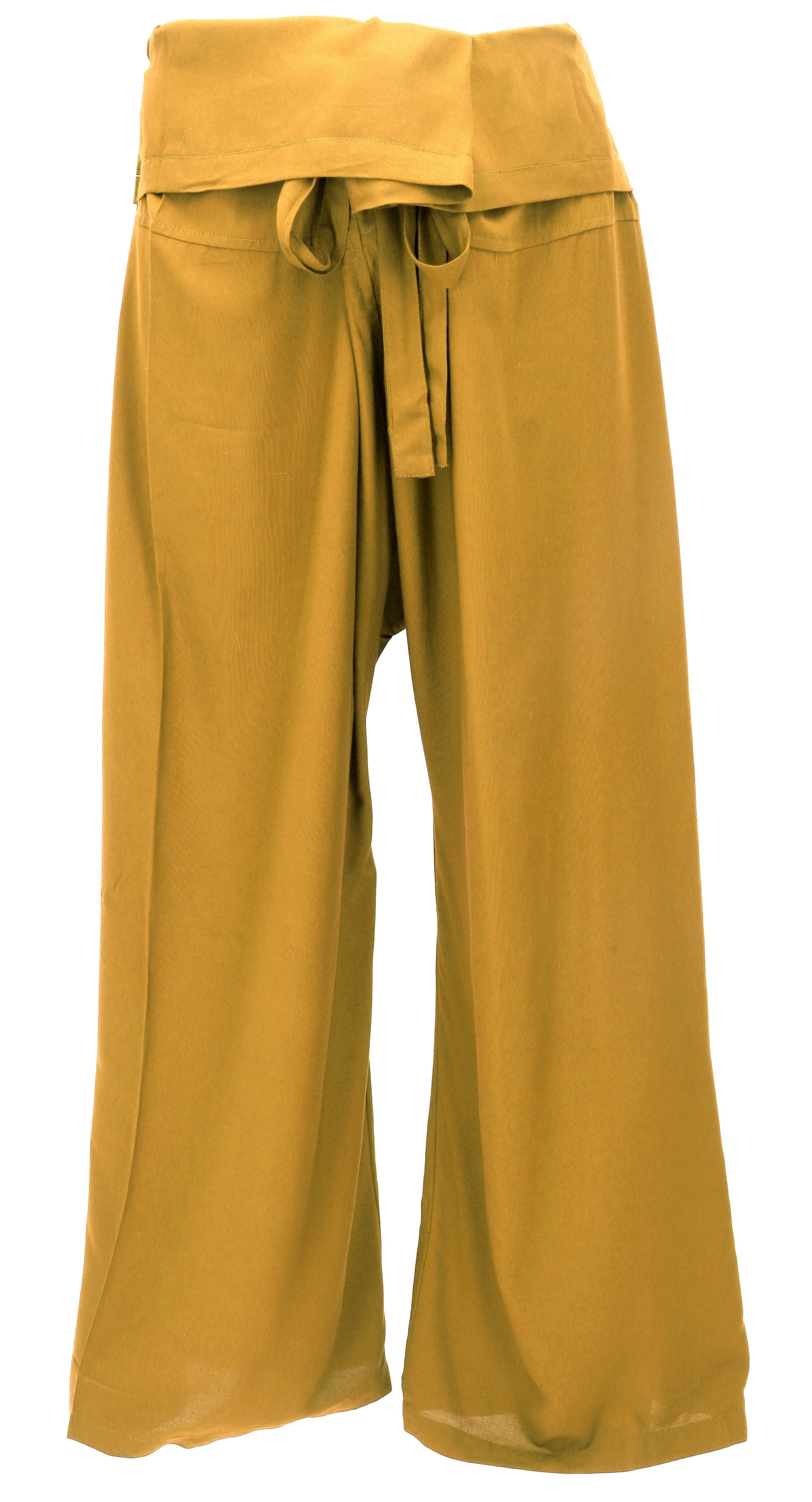 Guru-Shop Relaxhose Fischerhose aus Viskose, Fisherman Pants,.. Ethno Style, alternative Bekleidung