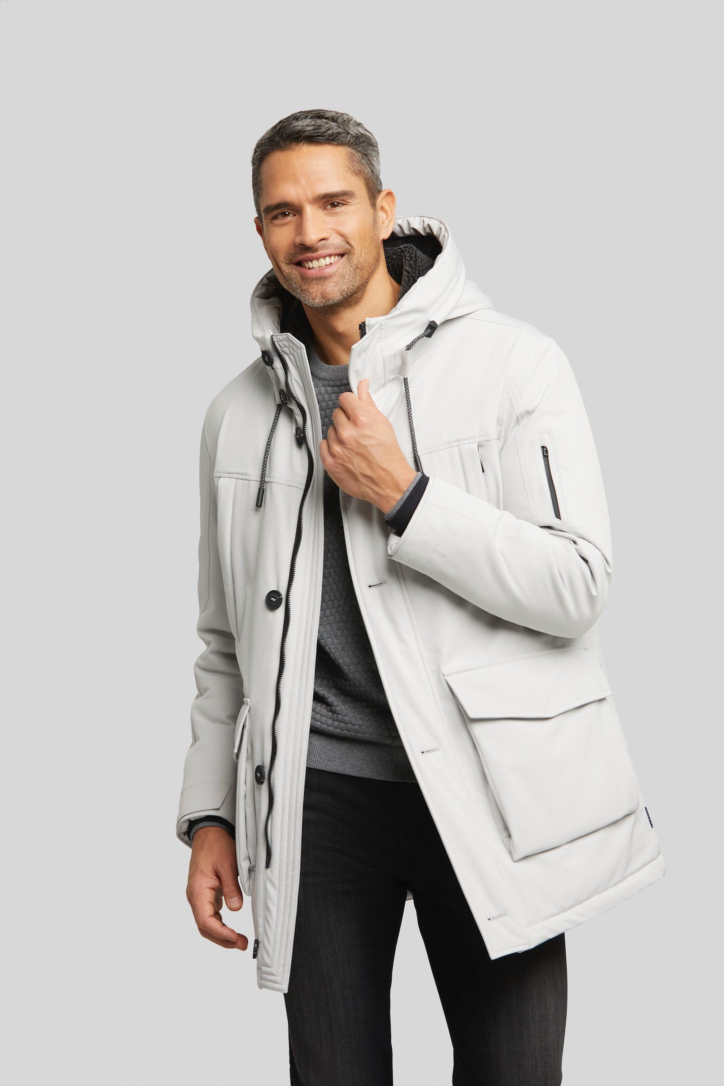 bugatti Regenjacke mit Futter aus recycelter günstig online kaufen