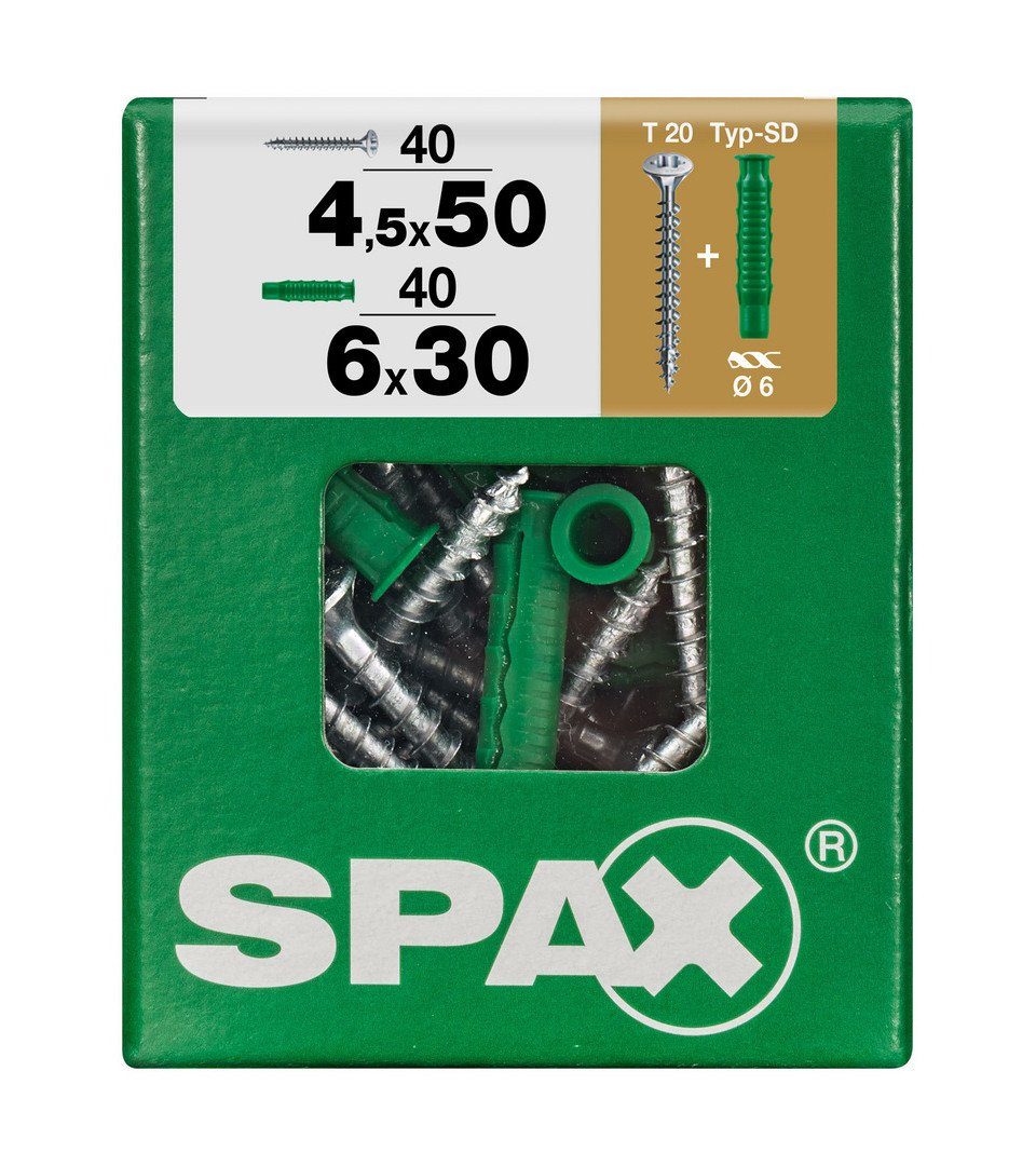 SPAX Holzbauschraube Spax Universalschrauben 4.5 x 50 mm TX 20 - 40