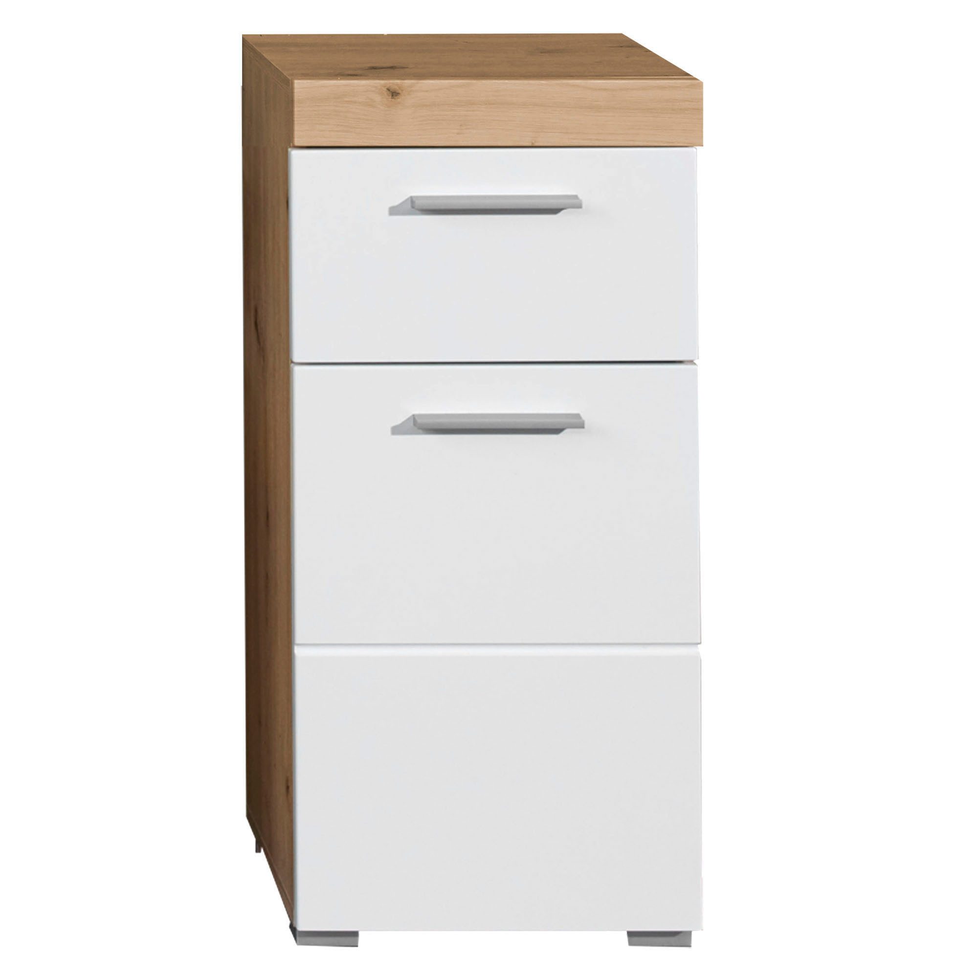 welltime Unterschrank Avena Badezimmerkommode mit 1 Schublade und 1 Tür - (B/T/H) 37/31/79 cm