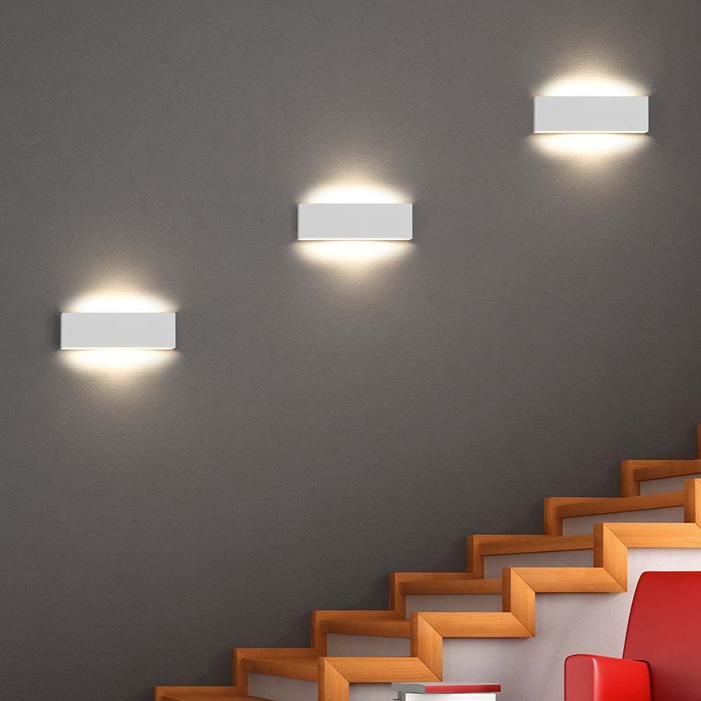 click-licht LED Wandleuchte LED Wandleuchte Concha in Weiß-Matt 2x 6w 1200lm, keine Angabe, Leuchtmittel enthalten: Ja, fest verbaut, LED, warmweiss, Wandleuchte, Wandlampe, Wandlicht