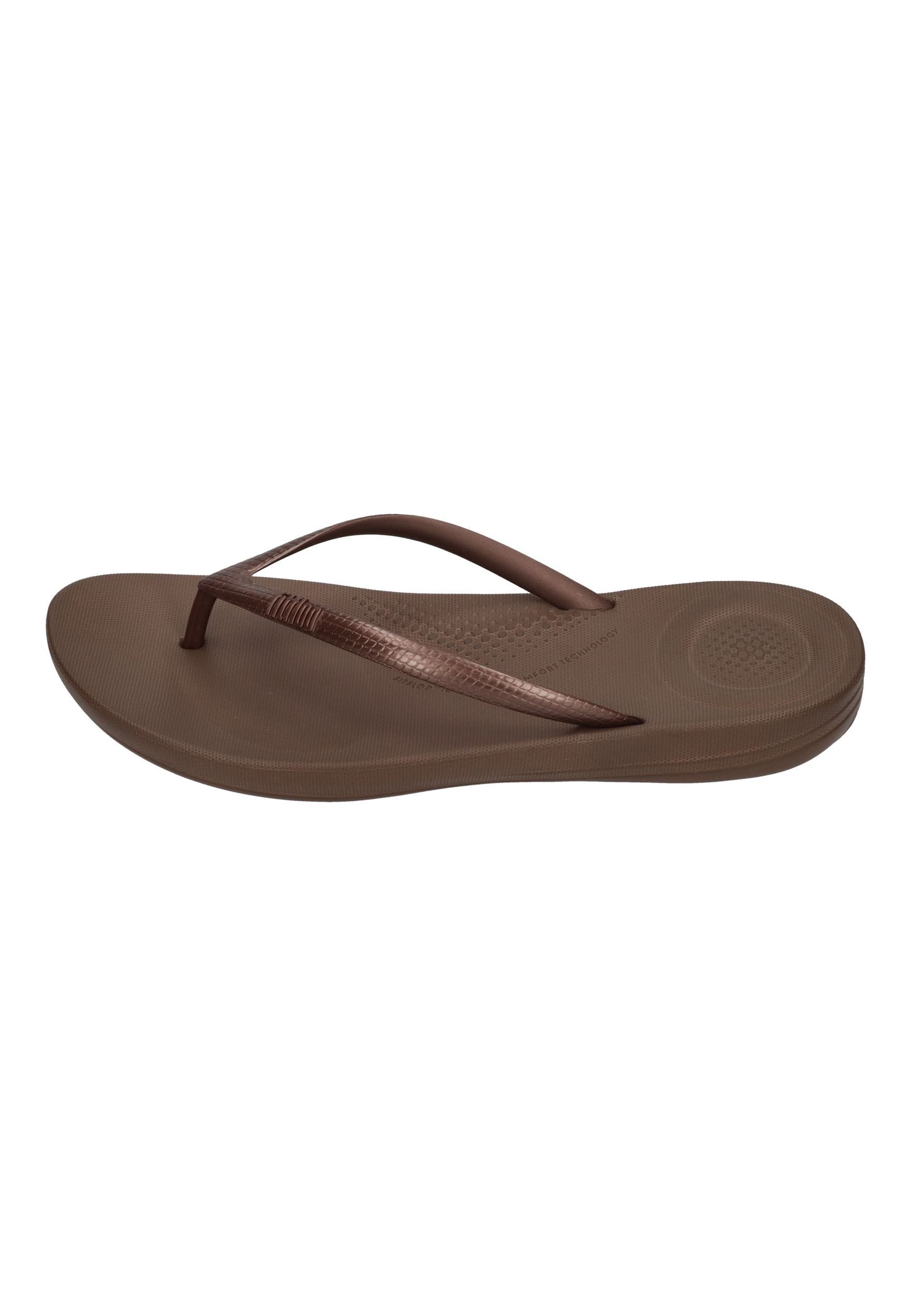 Fitflop IQUSHION ERGONOMIC FLIP E54 Zehentrenner Bronze günstig online kaufen