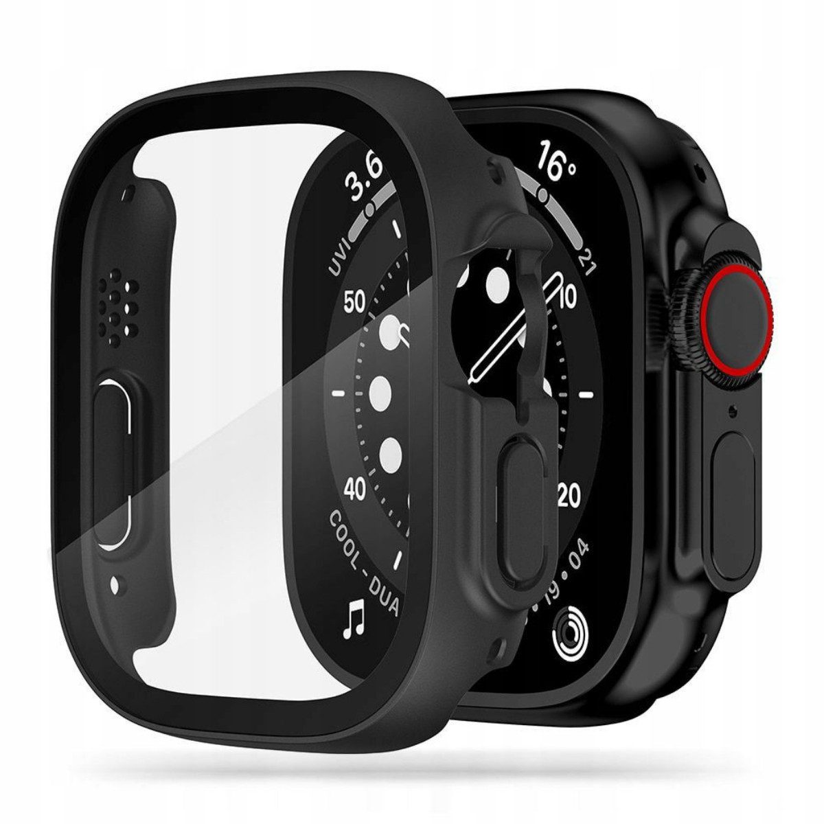 TECH PROTECT Smartwatch-Hülle Defense360 mit gehärtetem Glas Kompatibel mit Apple Watch Ultra 49 mm 49, Integriertes Glas bei schlankem und leichtem Gehäusedesign