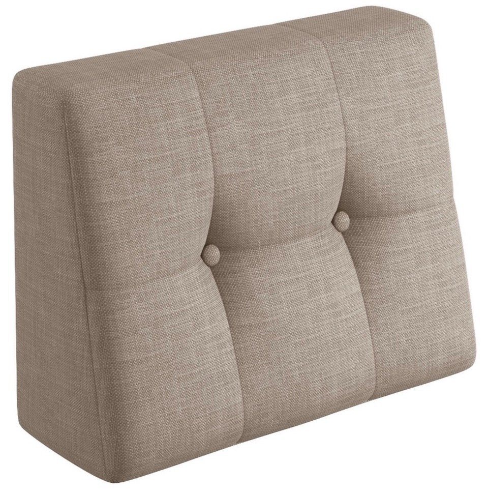 sunnypillow Rückenkissen Palettenkissen gesteppt Seitenkissen 60x40x20/10cm, Sandfarben