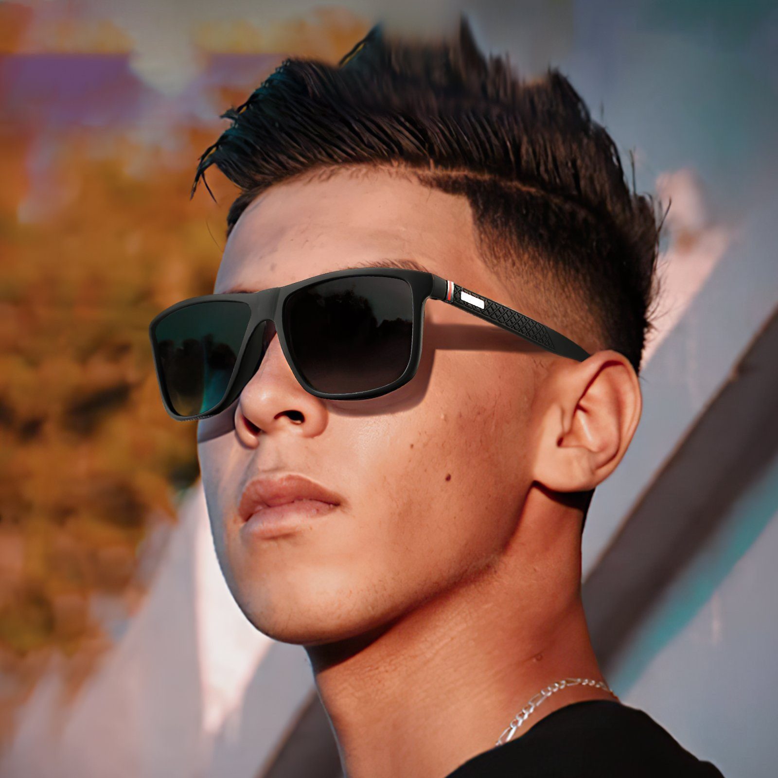 ibettertec Sonnenbrille Polarisierte Sonnenbrille Herren/Damen, (Vintage/Klassisch/Elegant Brillengestell,HD-Pilotobjektive,Golf/Fahren/Angeln/Reisebrille/Outdoor-Sportarten Mode Sonnenbrille)