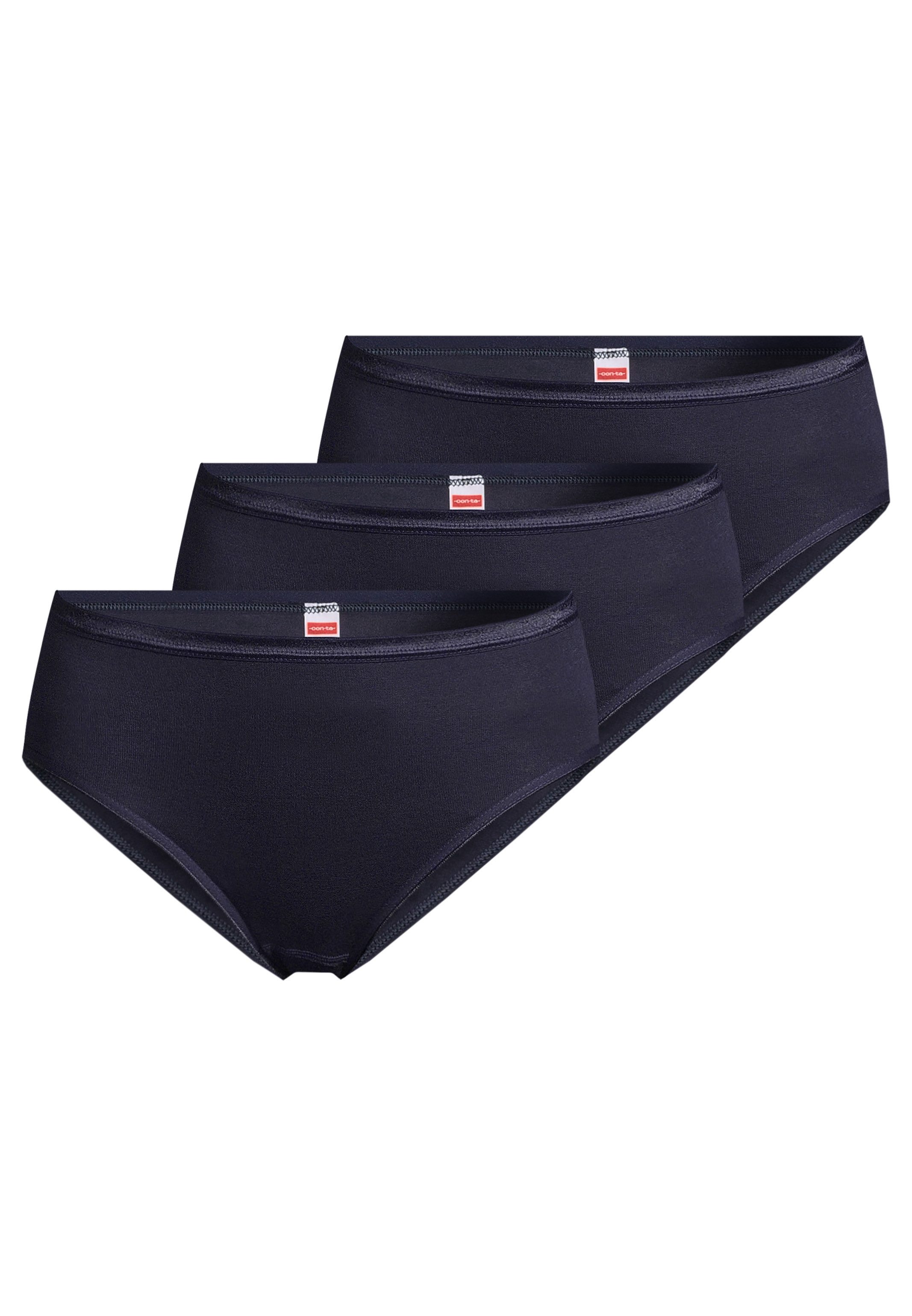 conta Hüftslip 3er Pack Modal (Spar-Set, 3-St) Hüftslip - Blickdicht - Formstabile Qualität, Angenehmes Tragegefühl