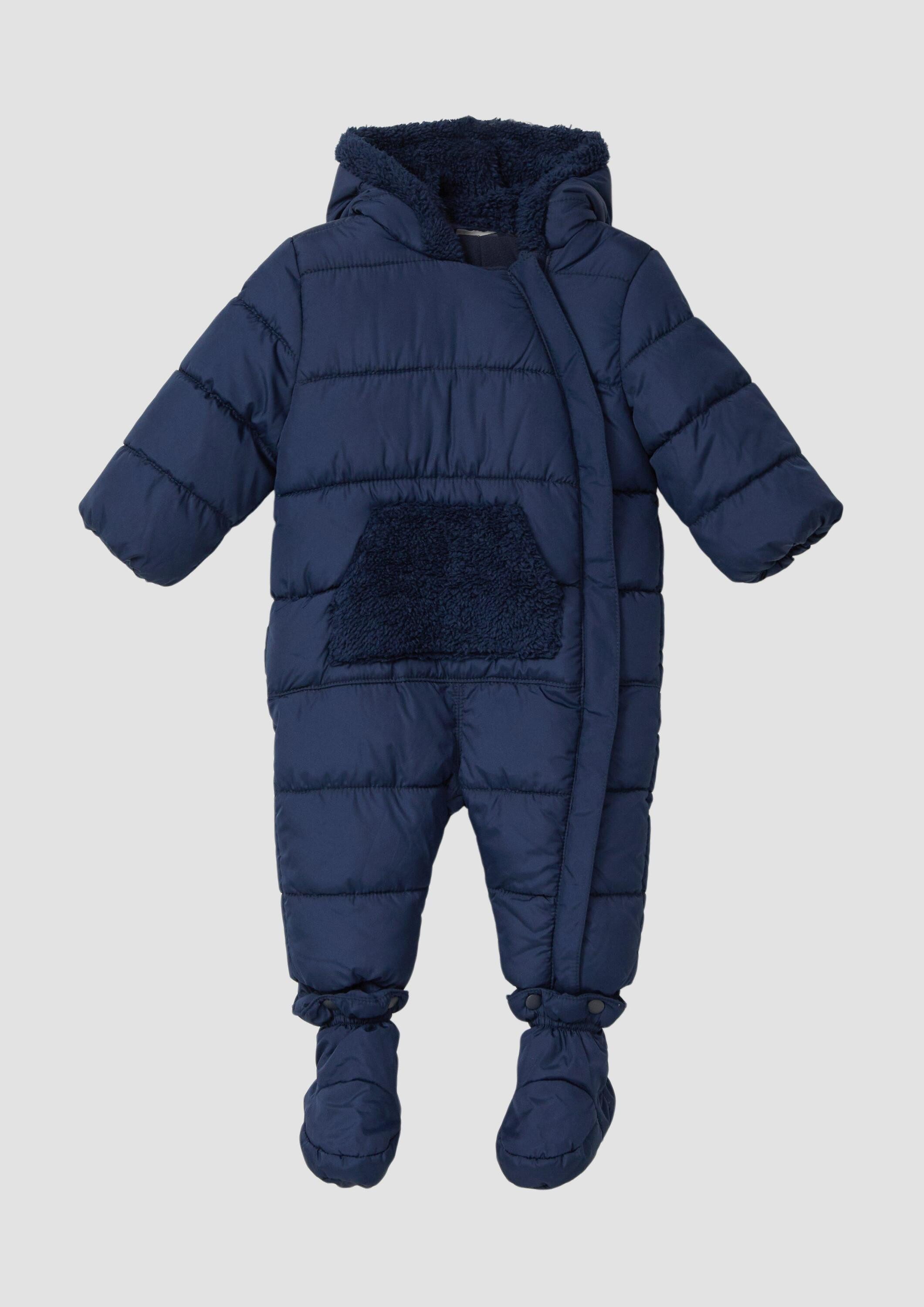 s.Oliver Jumpsuit Overall Unisex Wattierter Overall mit Kapuze