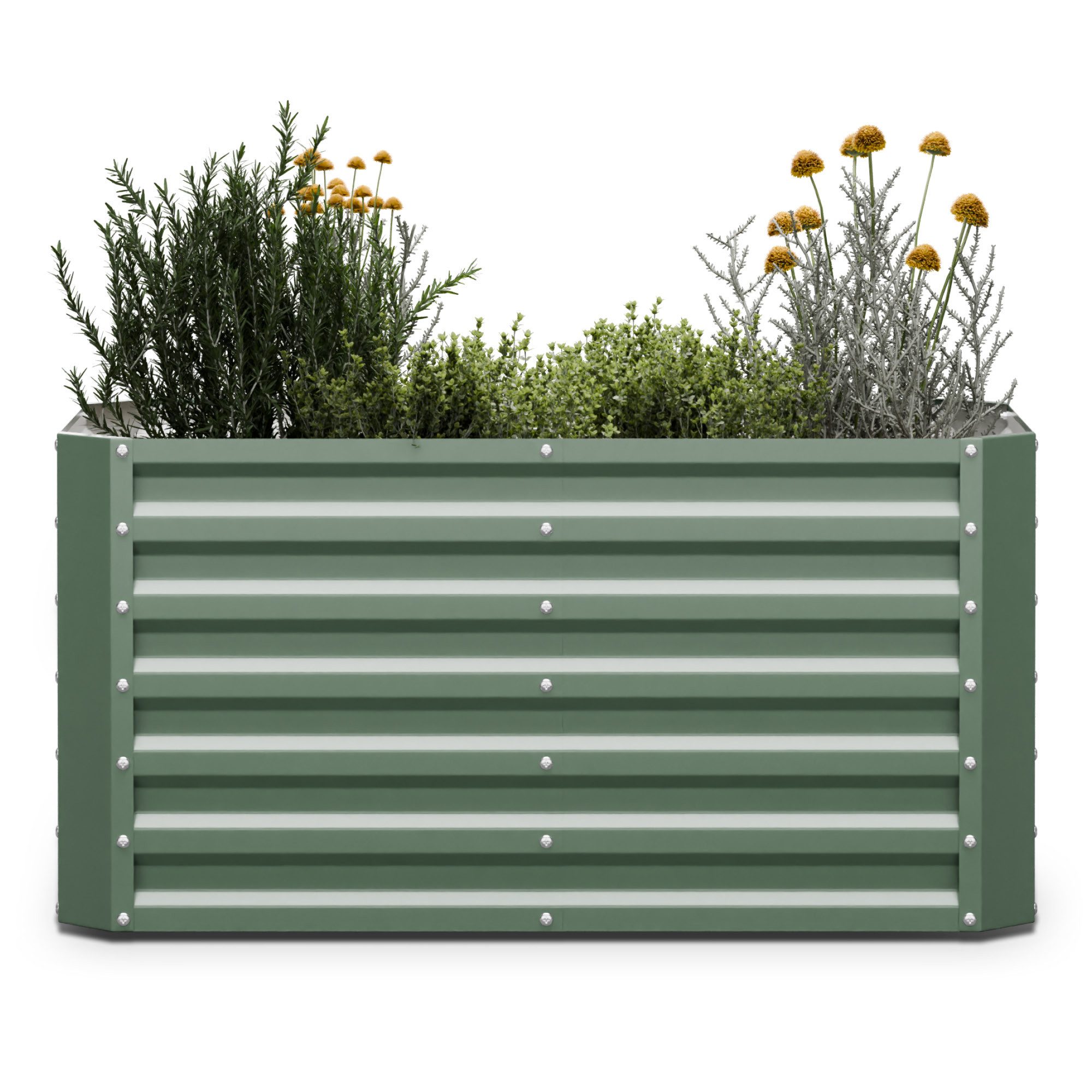 blumfeldt Hochbeet High Grow, Pflanzkübel Outdoor Balkon außen groß Metall Garten