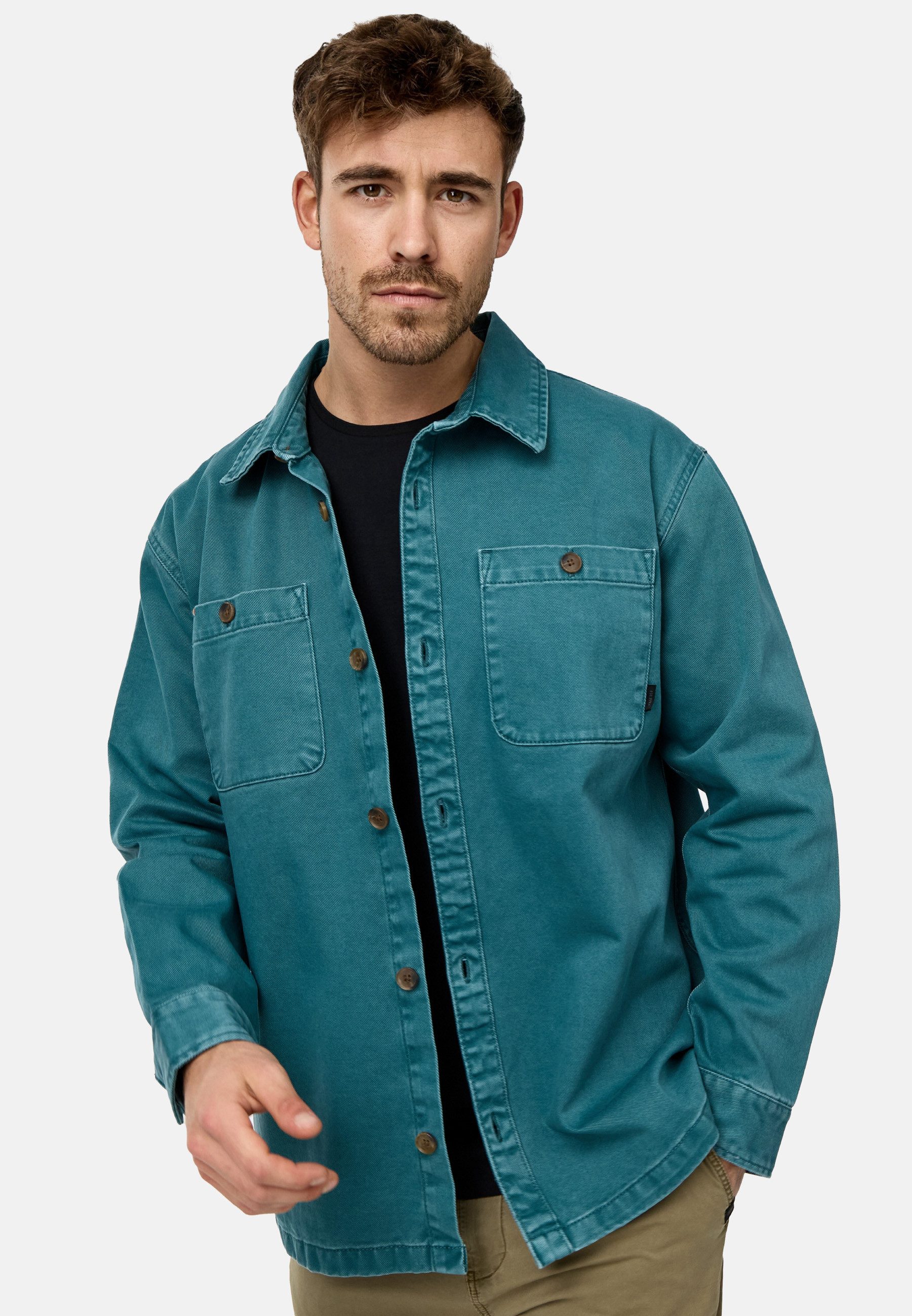 Indicode Sommerjacke INBrendan mit klassischem Hemdkragen günstig online kaufen