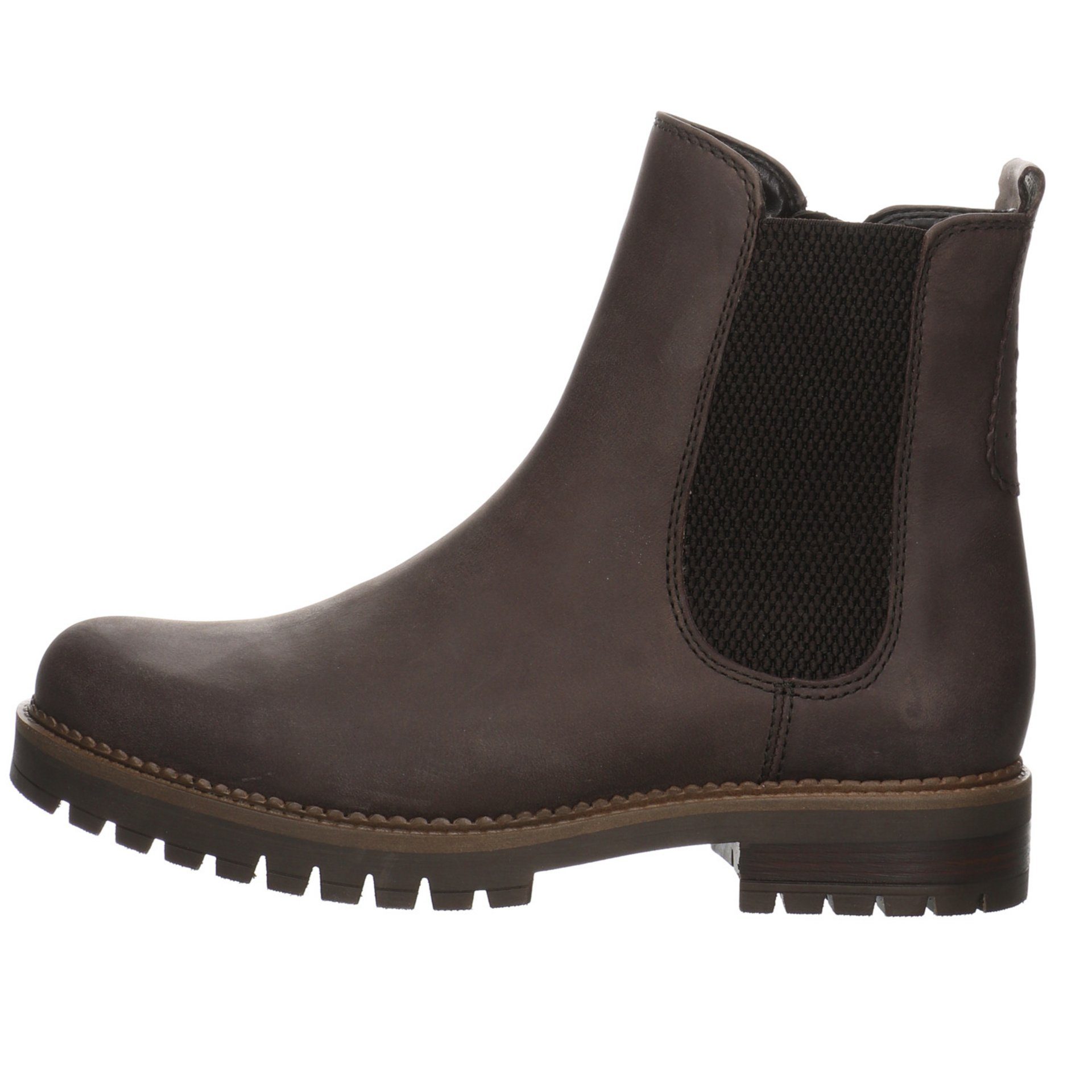 Chelsea-Boots Stiefel Leder-/Textilkombination Braun Stiefel (espresso) Damen Gabor Schuhe