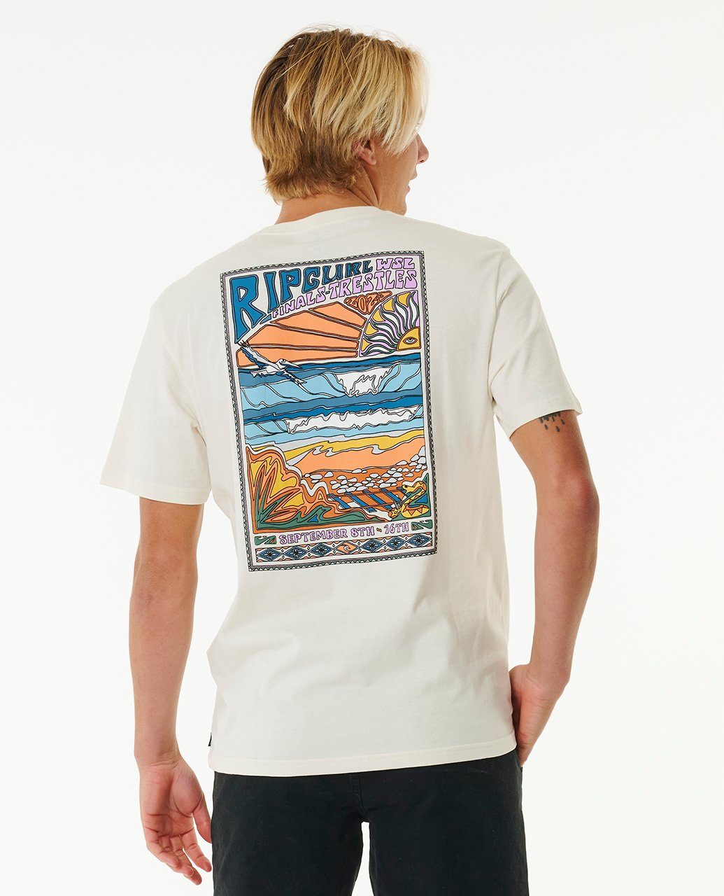 Rip Curl Print-Shirt 2023 Ripcurl Finals WSL T-Shirt Peak