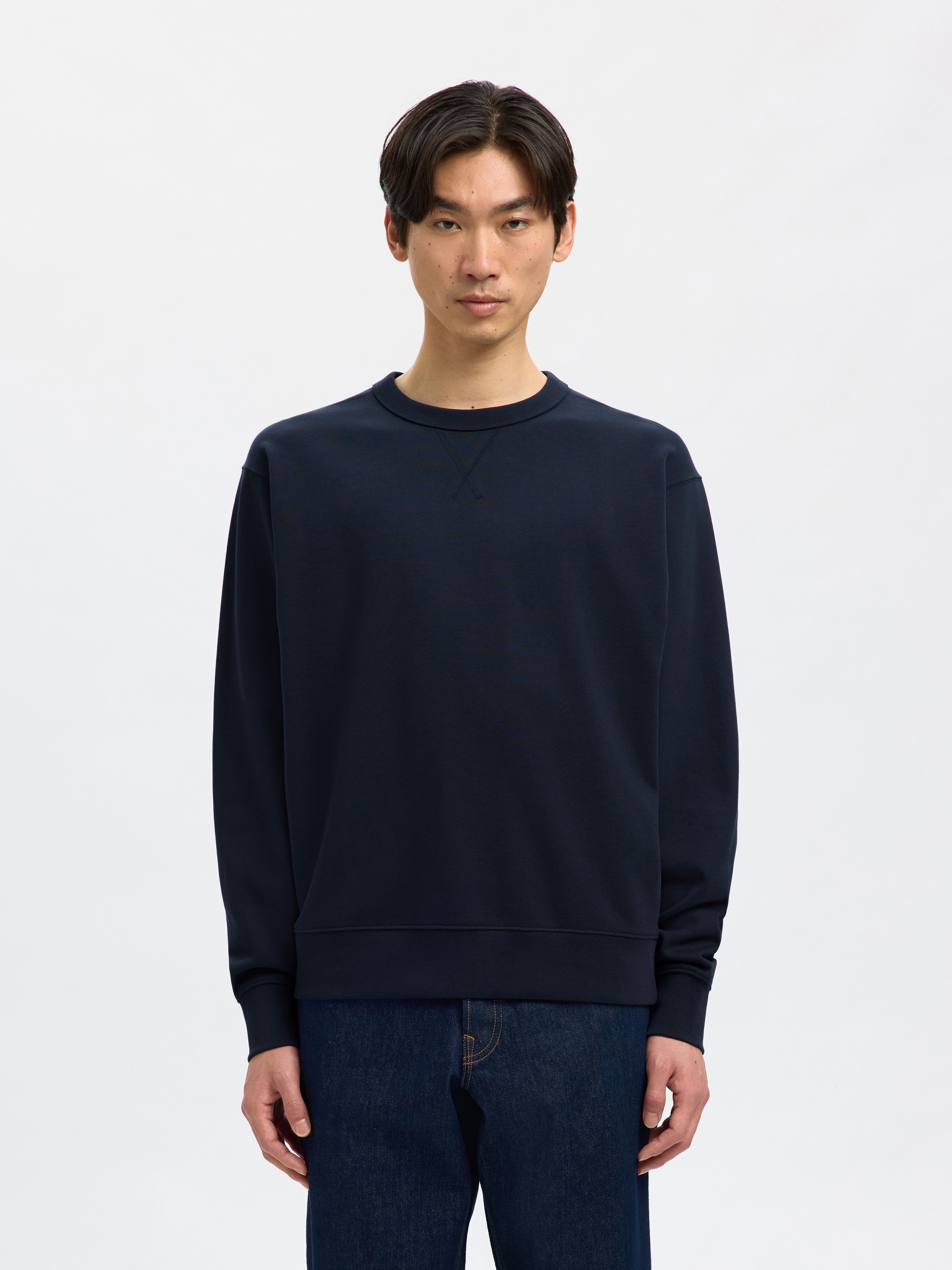 Selected Sweatshirt SLHRELAXLUKE LS SWEAT CREW NECK NOOS günstig online kaufen