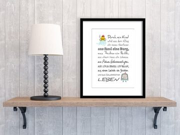 artissimo Poster Poster mit Spruch DinA4 Sprüche Baby Kind Kinderzimmer-Deko Babyzimmer, Zitate und Sprüche: Kind und Geburt