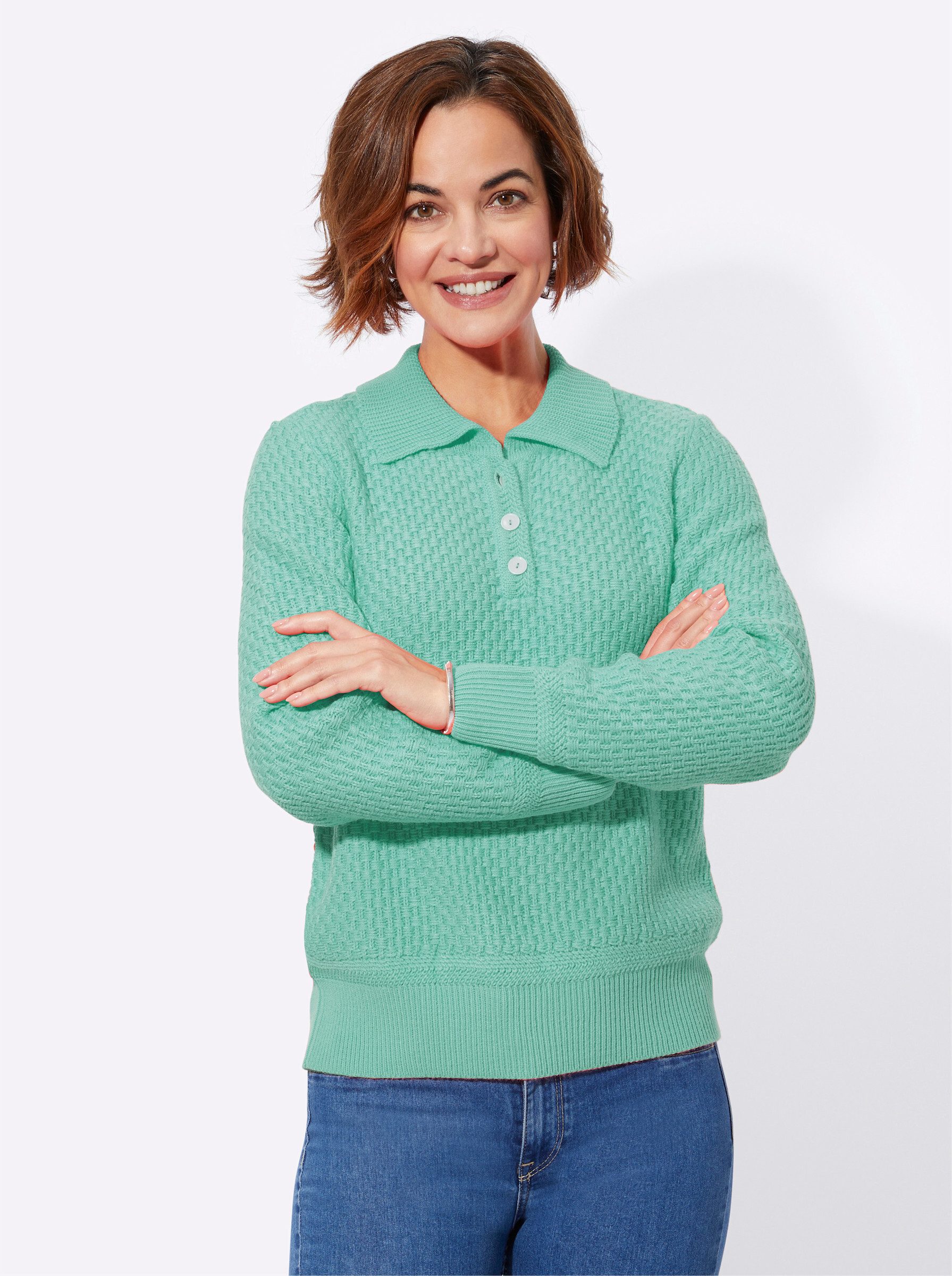 Witt Strickpullover Polopullover günstig online kaufen