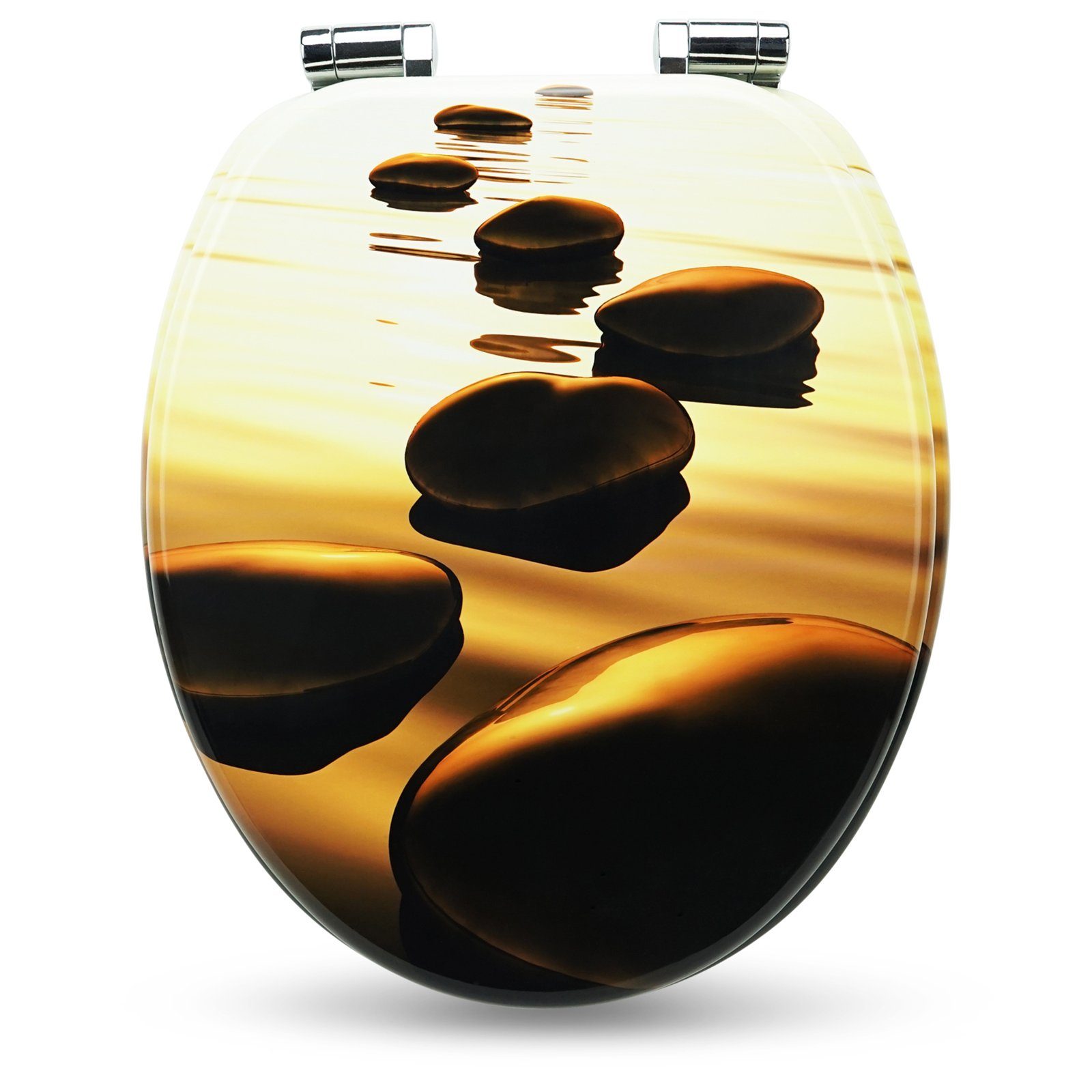 Sanfino WC-Sitz "Sand Stone“ Premium Toilettendeckel günstig online kaufen