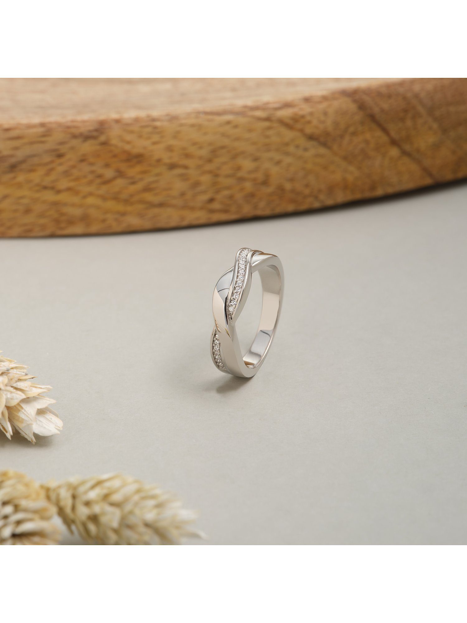 JETTE Silberring JETTE Damen-Damenring 925er Silber 25 Zirkonia, Zirkonia, synthetisch