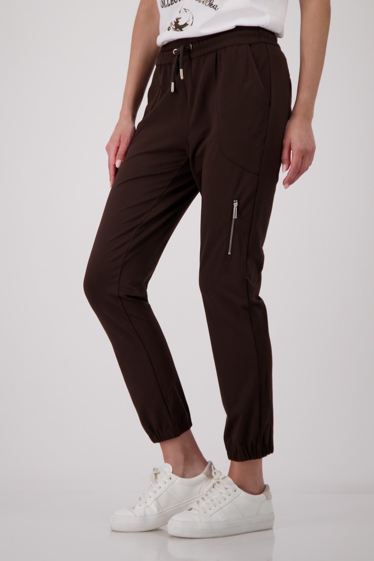 Monari Jogger Pants mit Reißverschlusstasche