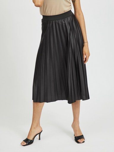 Vila Plisseerock VINITBAN SKIRT - NOOS Black