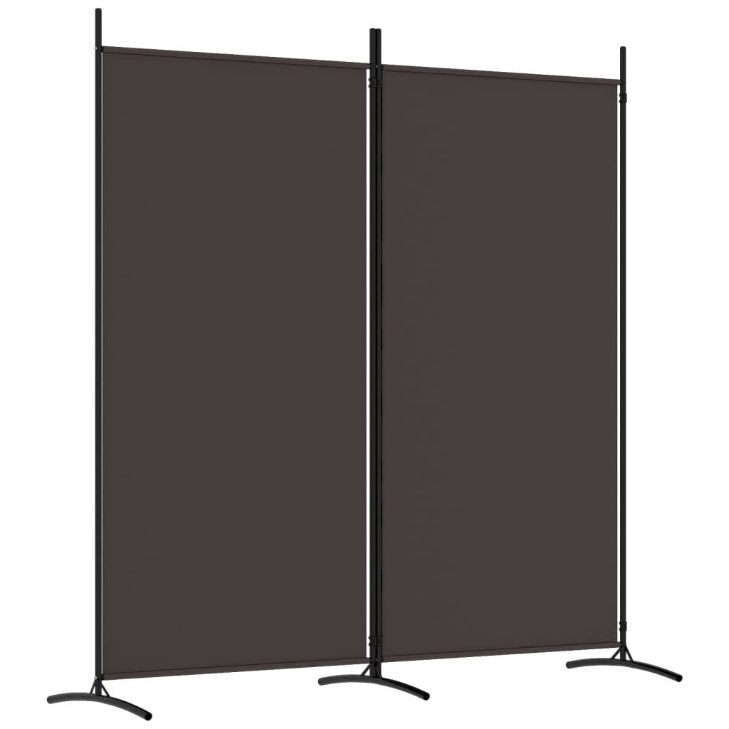 furnicato Raumteiler 2-tlg. Paravent Braun 175x180 günstig online kaufen