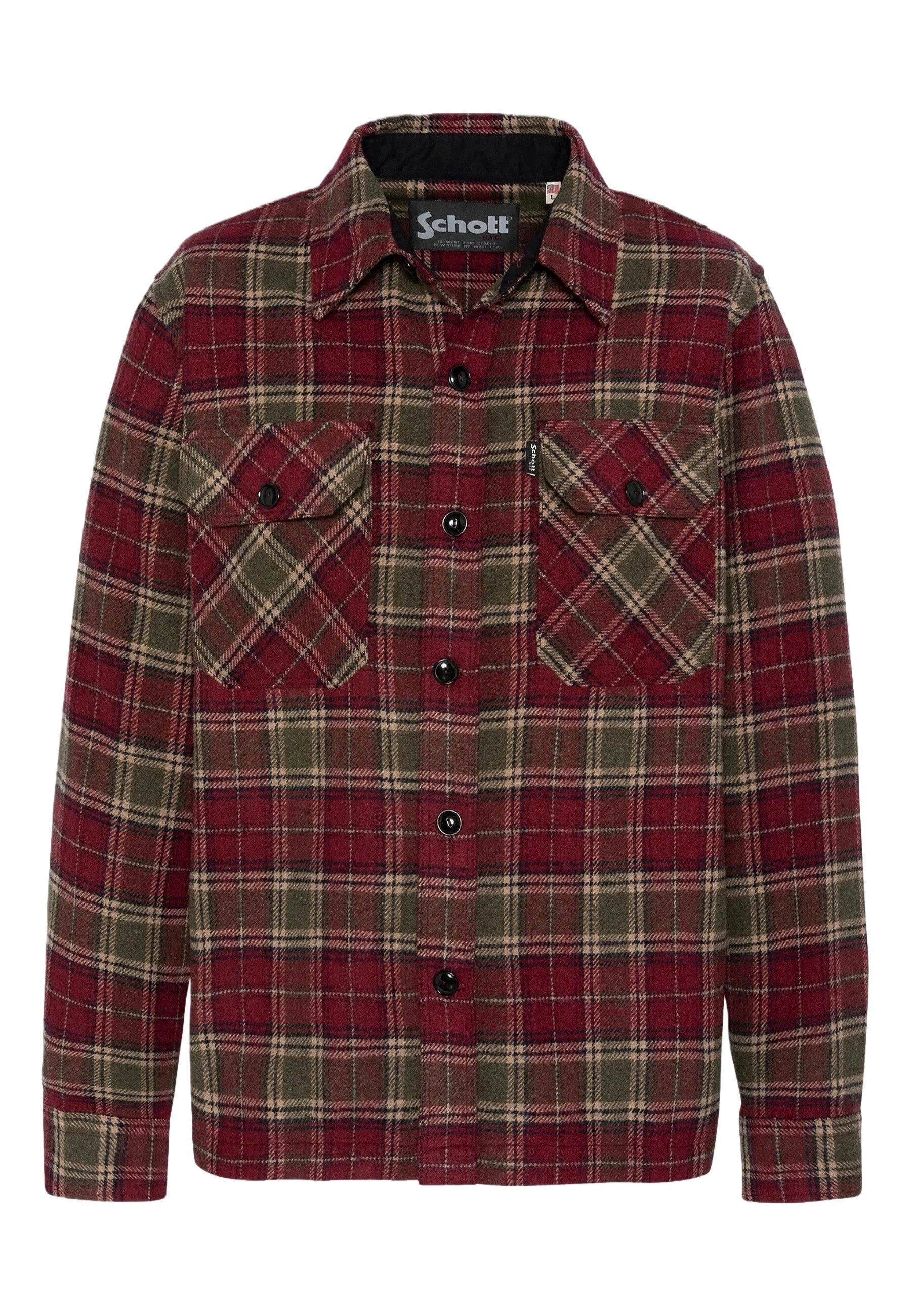 Schott NYC Hemdjacke Jacke Hemdjacke (1-St) Keine