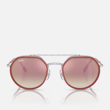 Ray-Ban Sonnenbrille Ray-Ban RB3765 003/7O 53 Silver Brown Grad Brown Mirror Pink