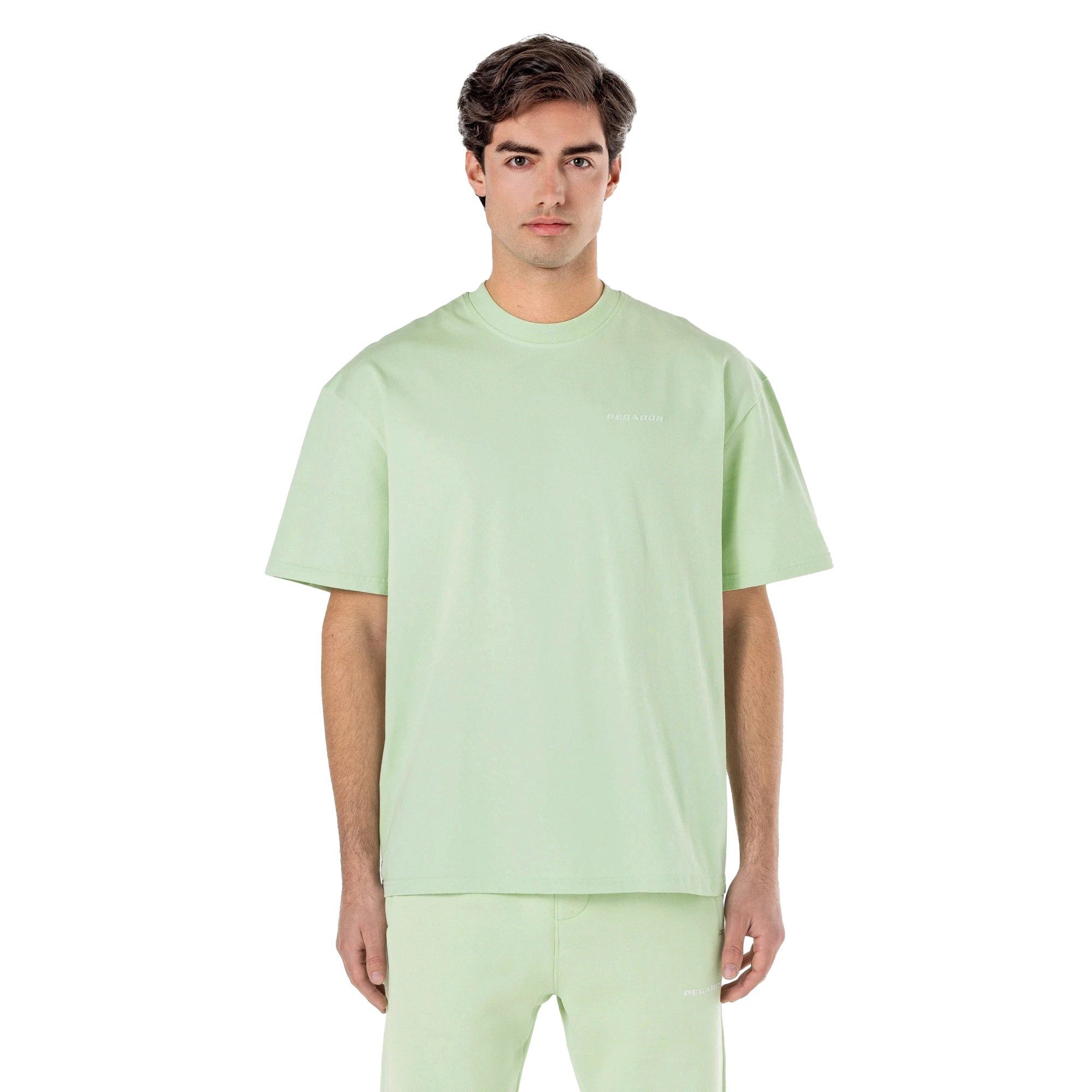PEGADOR T-Shirt Logo Oversized Tee, grün