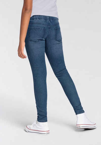 DELMAO Skinny-fit-Jeans für Mädchen