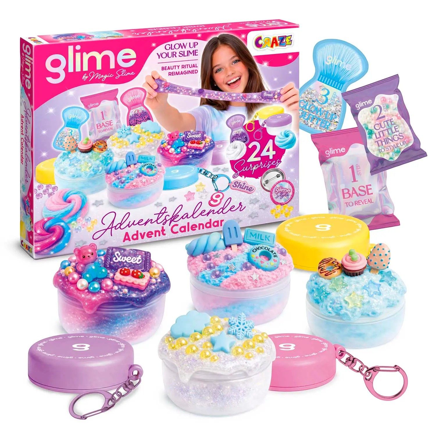 CRAZE Adventskalender CRAZE - Adventskalender GLIME (24-tlg)