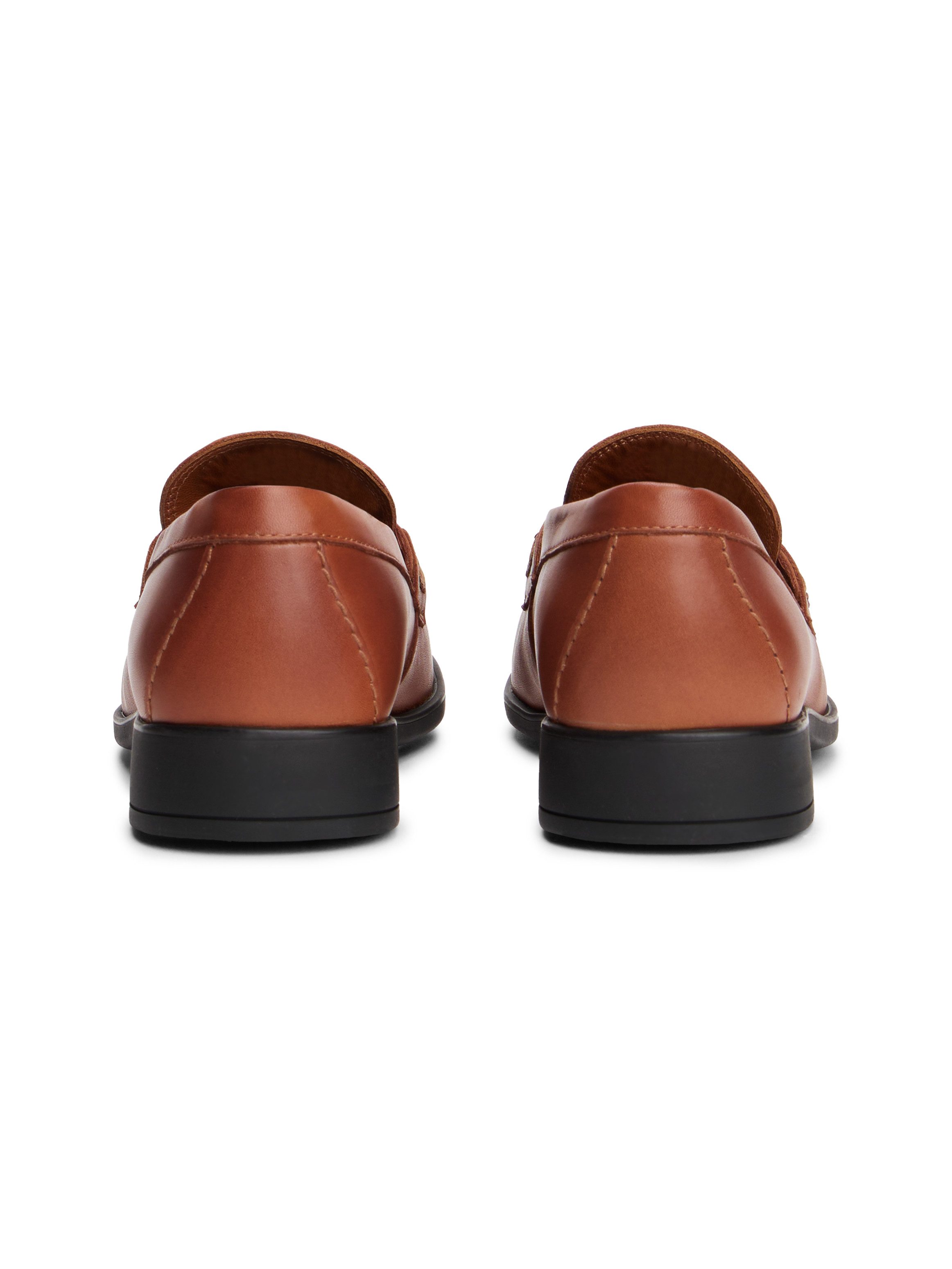 Tommy Hilfiger TH LOGO LEATHER LOAFER Loafer, Blockabsatz, Slipper, Busines günstig online kaufen