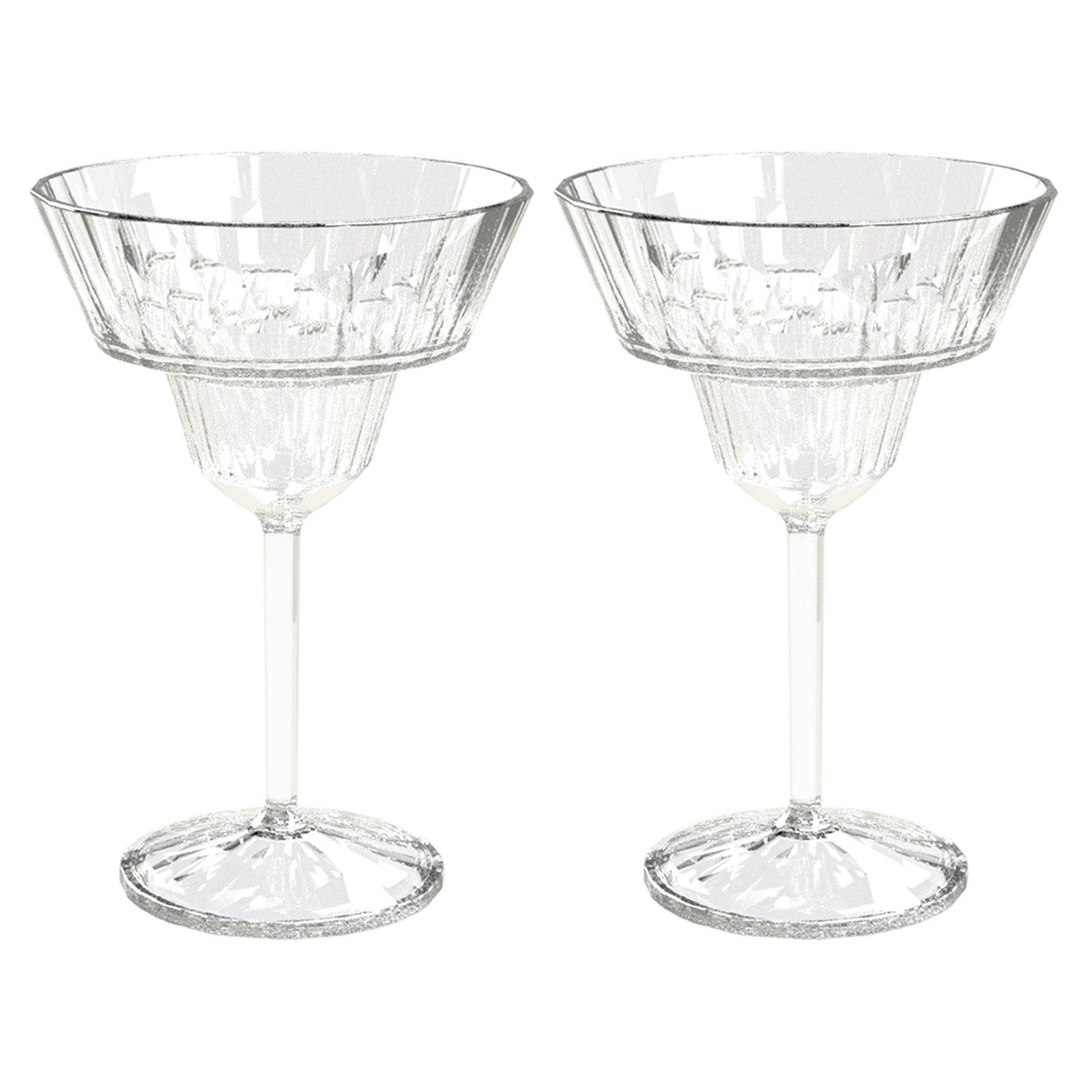 KOZIOL Cocktailglas Cocktailglas 250 ml 2er-Set CLUB No. 16, 2-tlg., Kunststoff, Stielglas Kunststoff