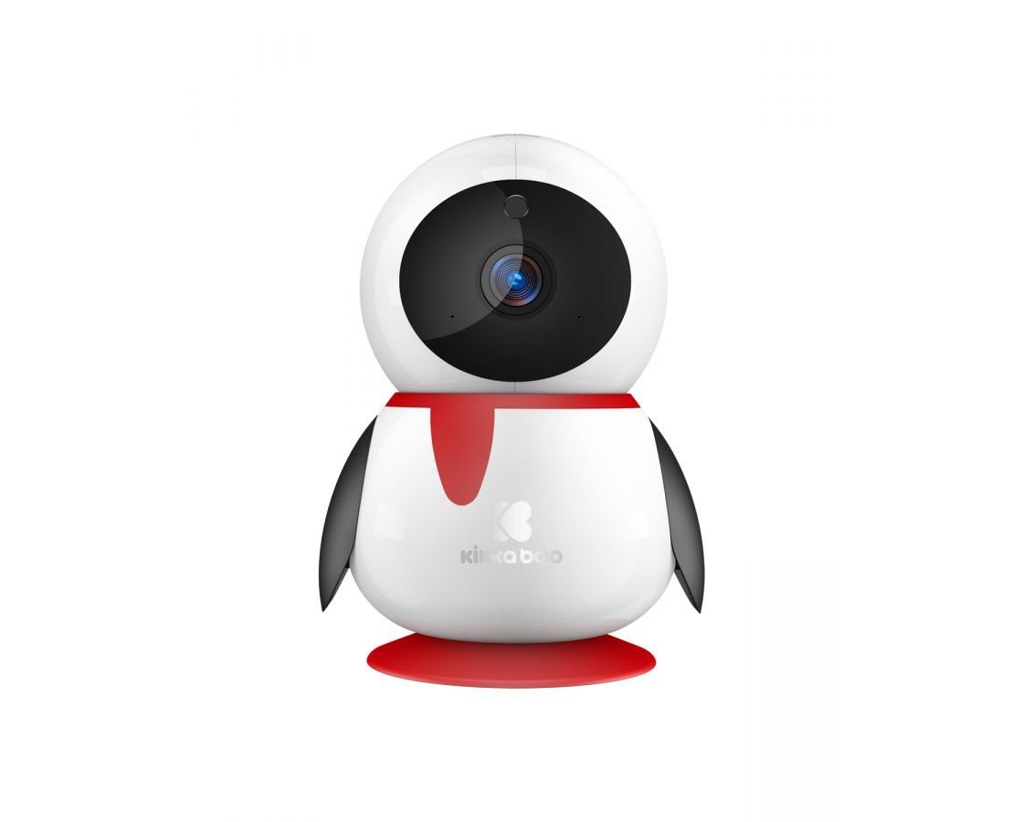 Kikkaboo Video-Babyphone Babyphone Babykamera Pinguin, Wi-Fi/Lan, Nachtsicht, zwei-Wege-Gespräch
