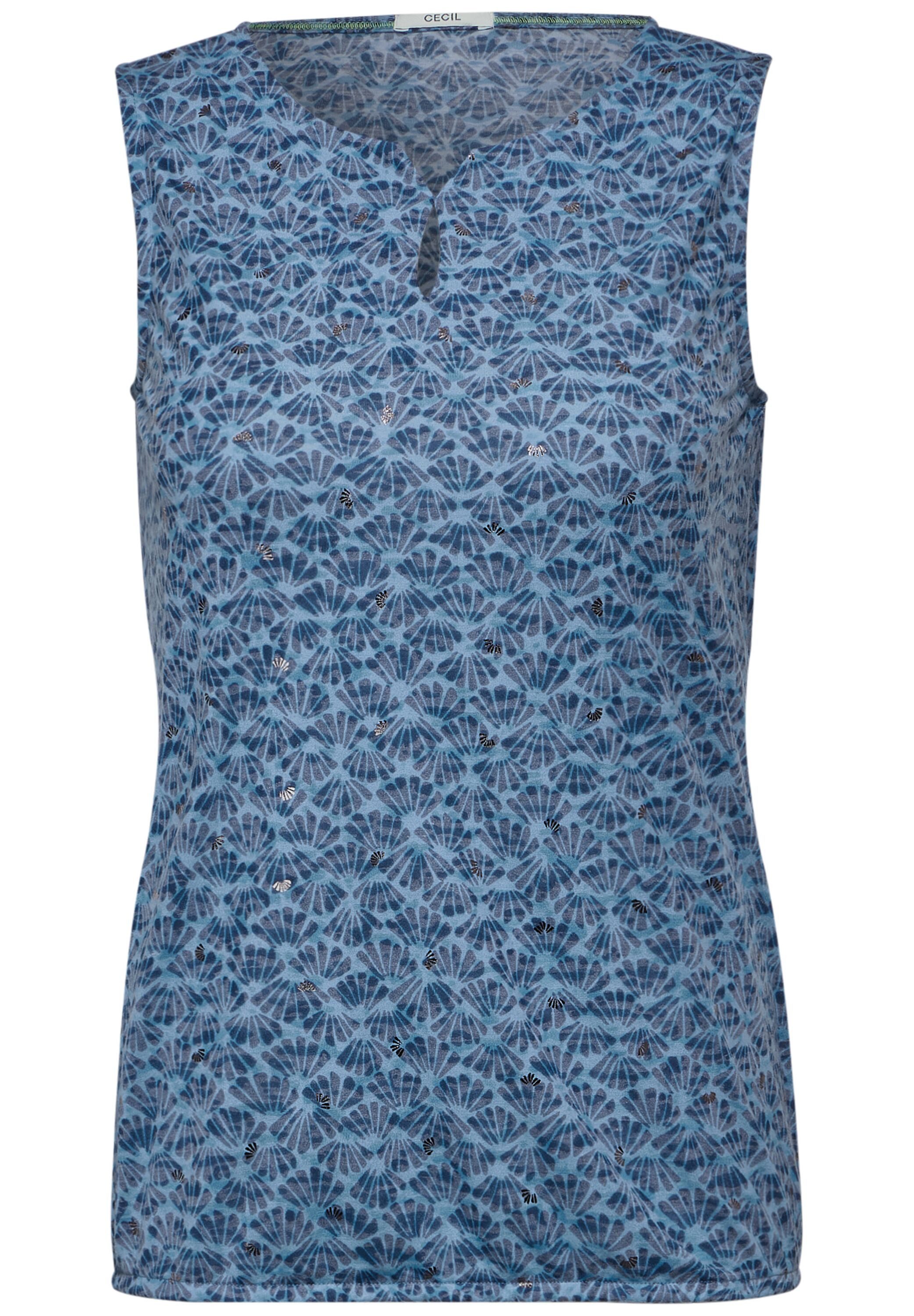 CECIL Shirttop mit Elastiksaum