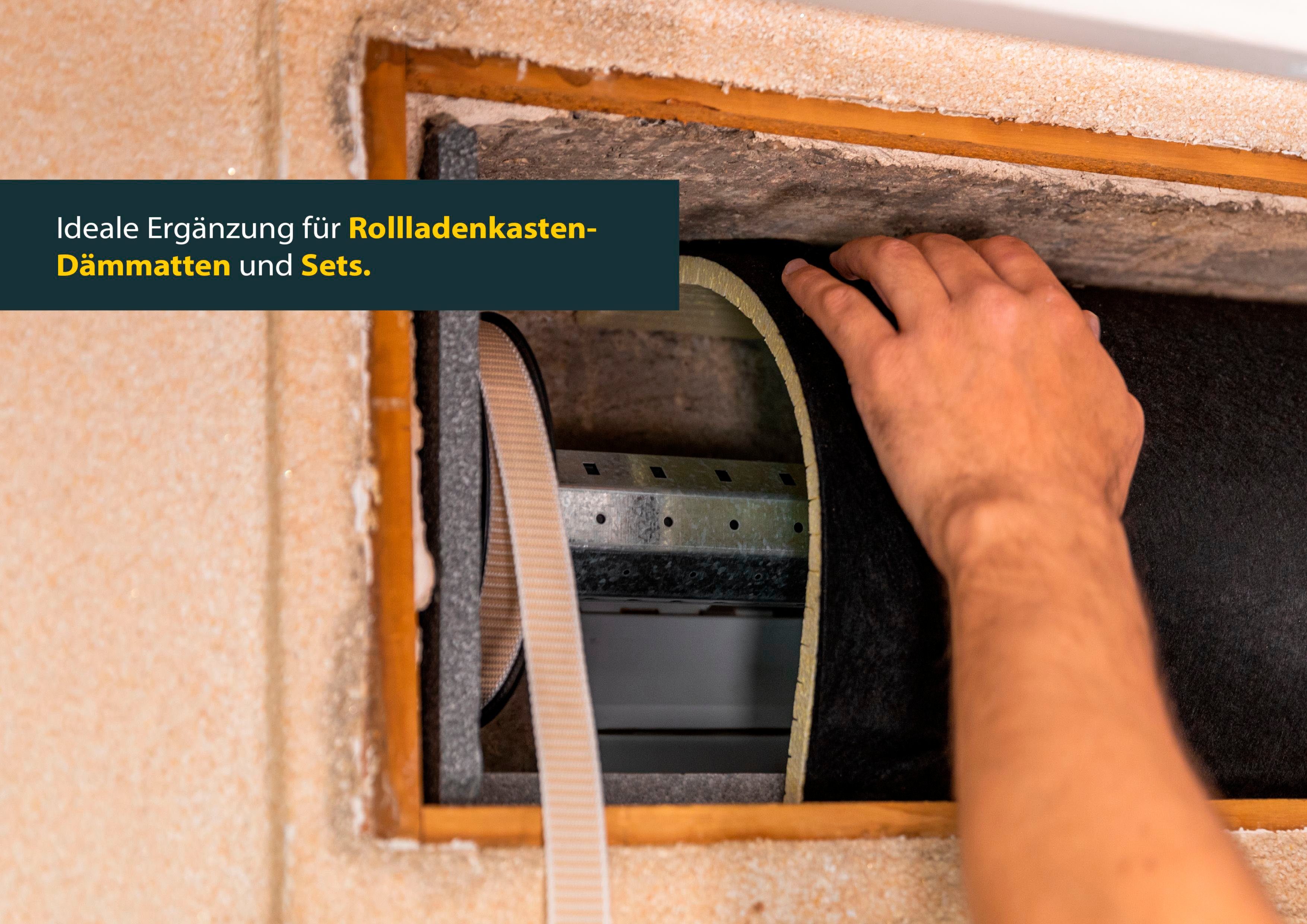 SCHELLENBERG Rollladenkastendämmung Seitenteile 30 x 36 x 1,5 cm, (Packung, 2-St), Thermoisolierung für Rollläden, Wärmedämmung – Bild 5 von 5