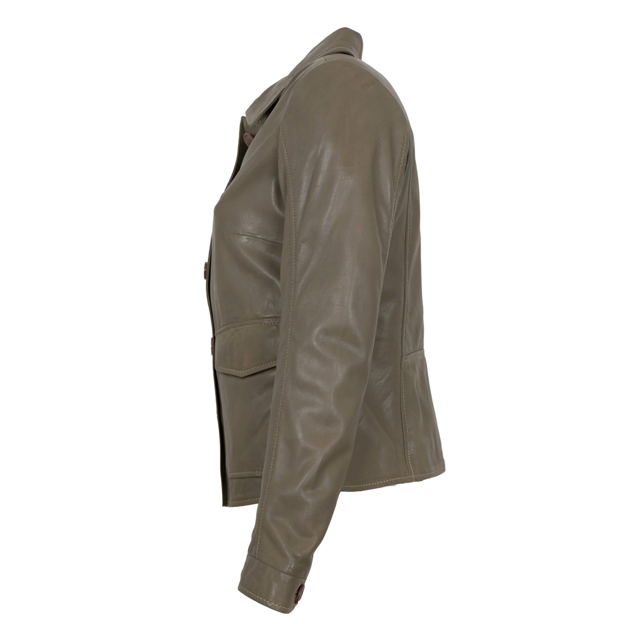 Jilani Lederjacke Wanja Jilani - Damen Lederjacke Lammnappa dark sand