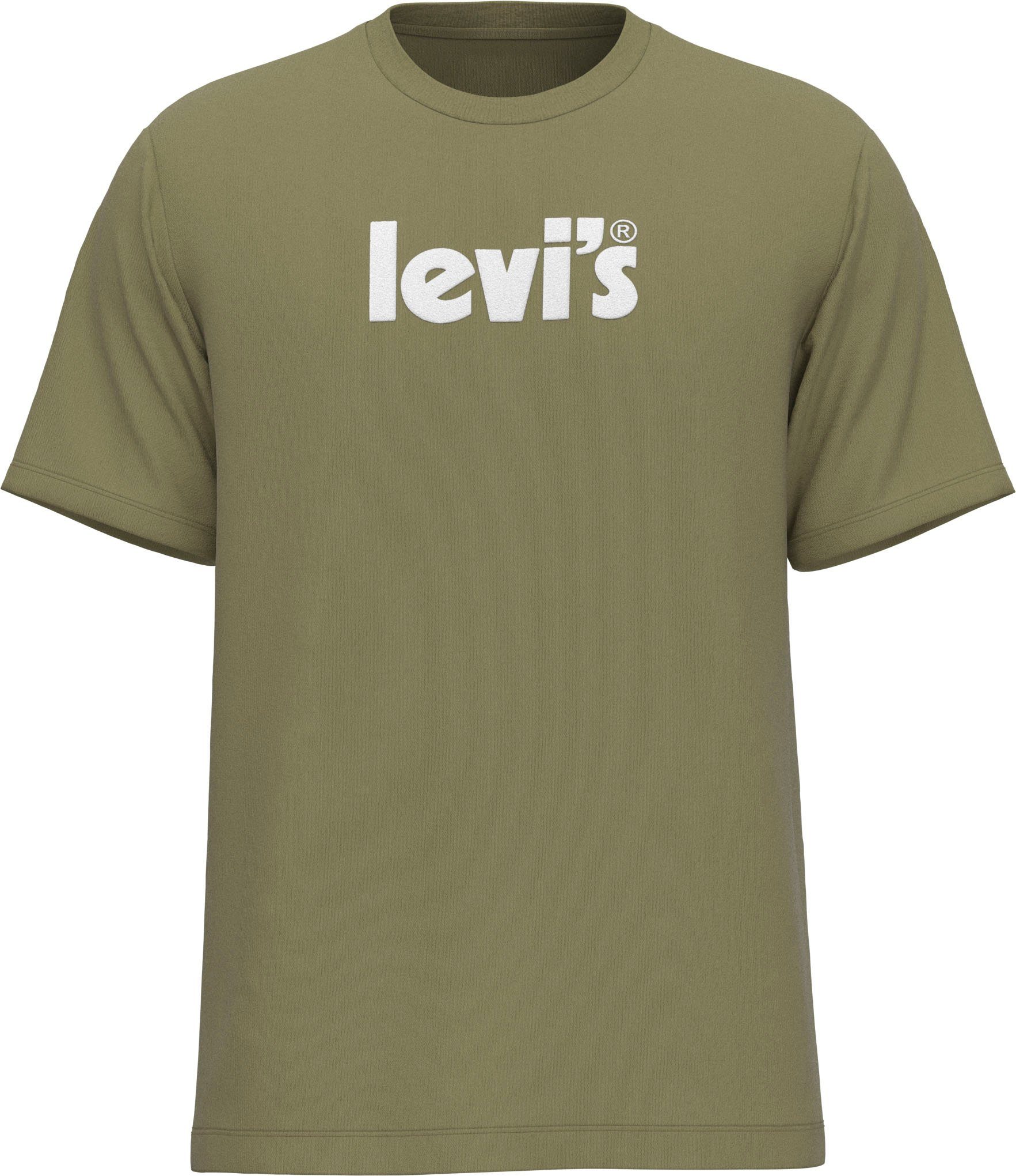 Levi's® T-Shirt LE SS RELAXED FIT TEE mit Logodruck CEDAR GREEN