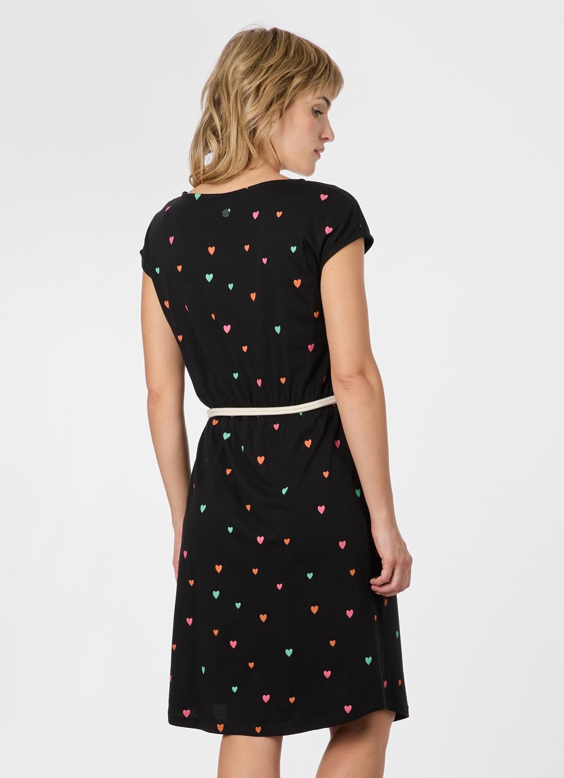 Ragwear Sommerkleid LILITHE PRINT (2-tlg) Baumwoll-Modal-Mix mit Eingrifftaschen und Gürtel