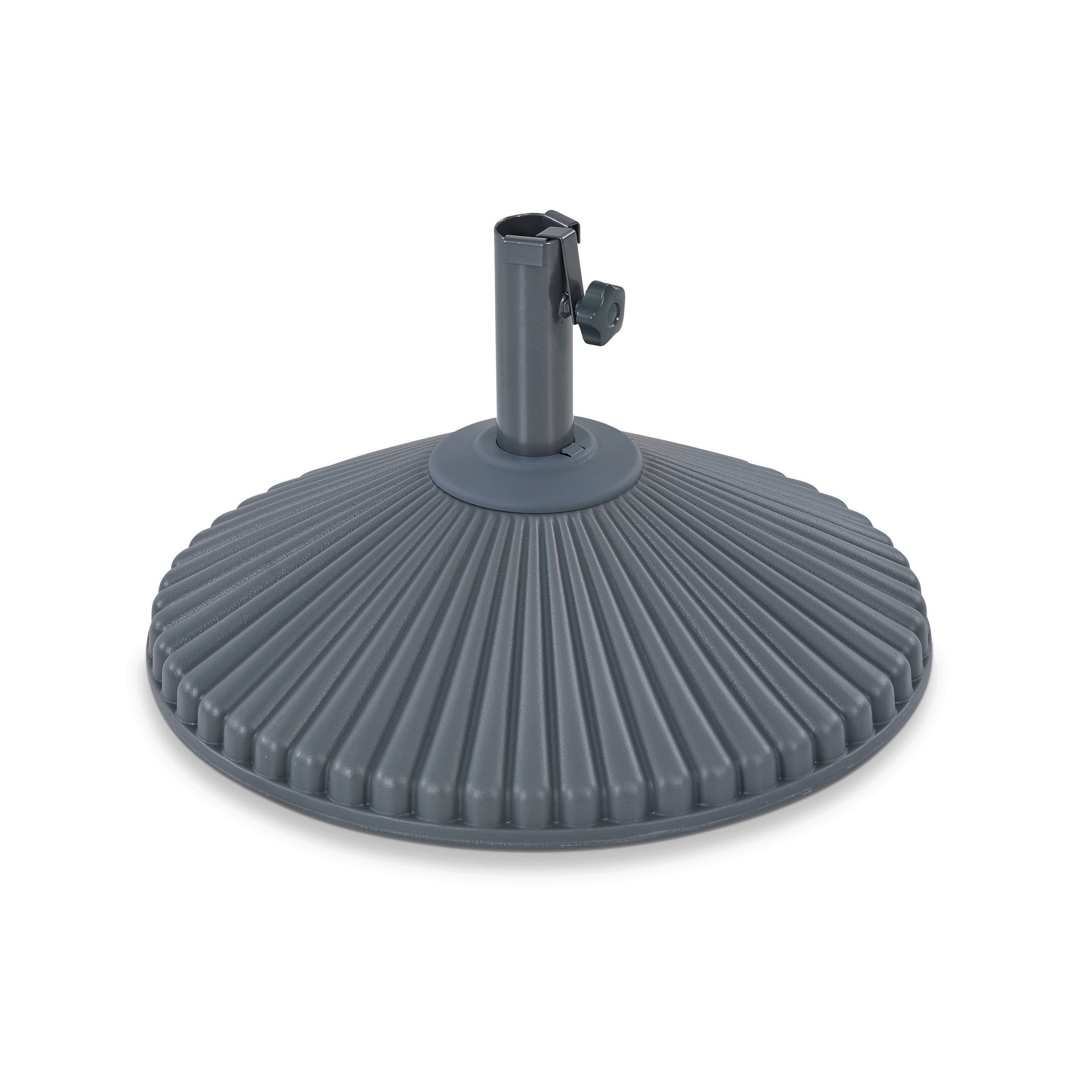 Leco Kunststoffschirmständer Kunststoff-Schirmständer, Ø 59 cm, Farbe: anthrazit, für Stöcke bis Ø 55 mm