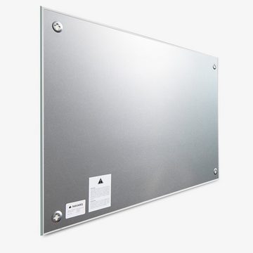 Navaris Magnettafel Magnetboard aus Glas - 90x60 cm - inkl. Magnete/Stift/Halterung, (1-tlg)