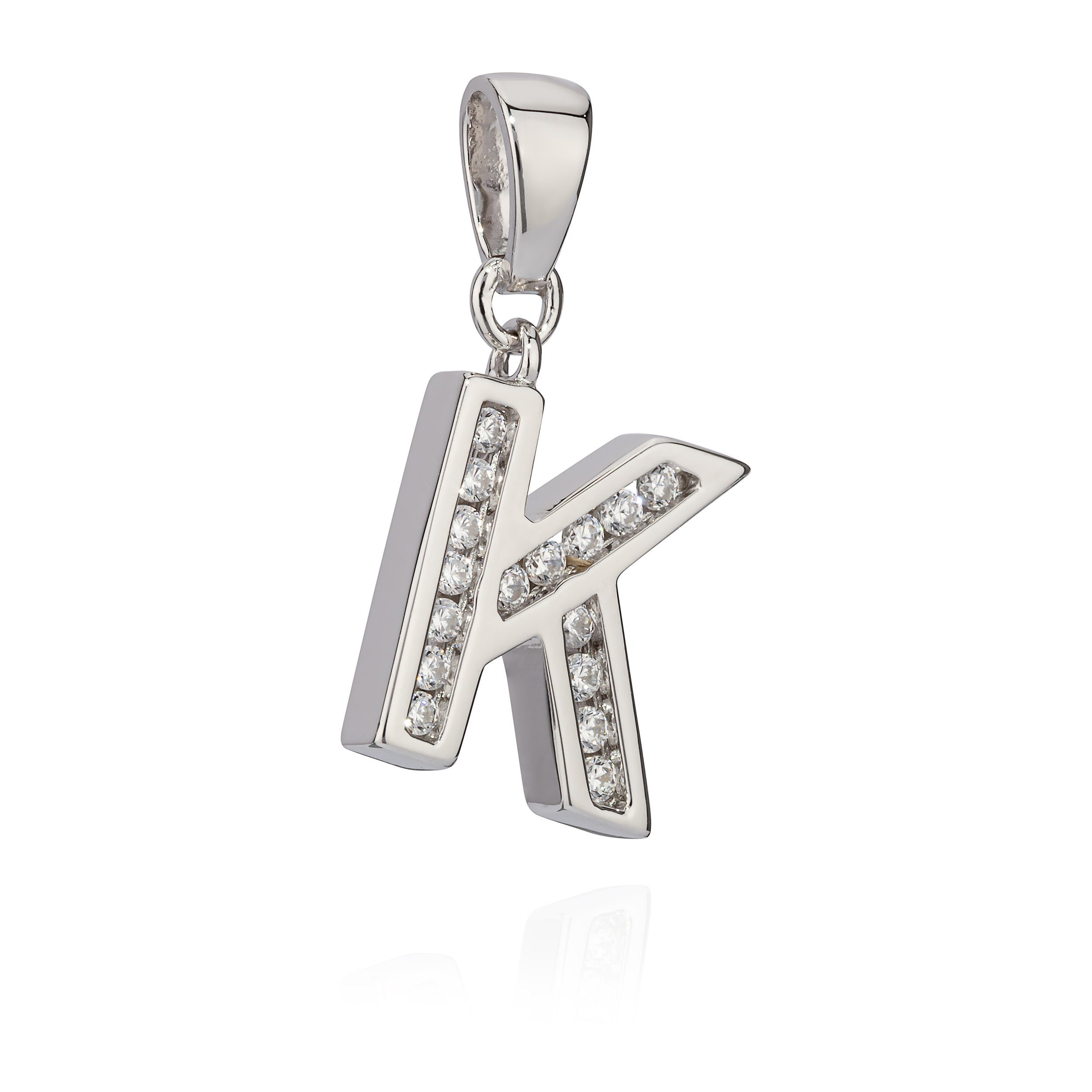 NKlaus Kettenanhänger 12x11mm Kettenanhänger Buchstabe K günstig online kaufen
