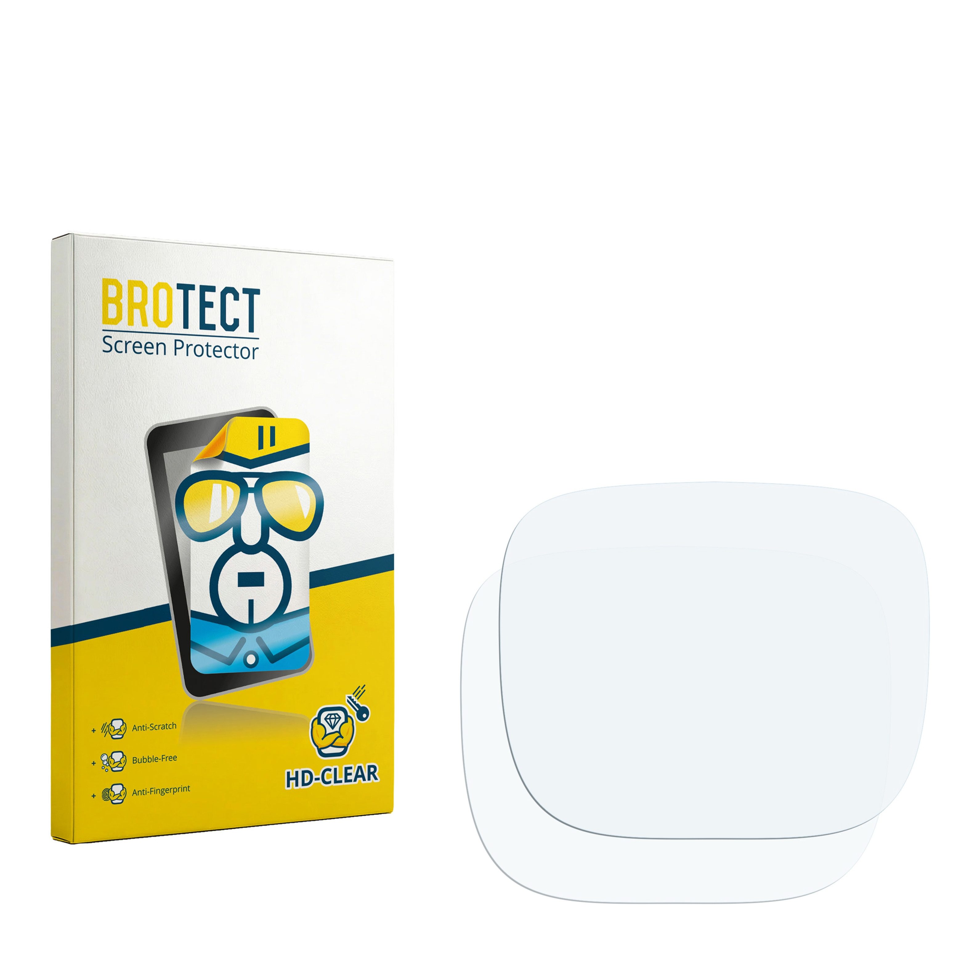 BROTECT Displayschutzfolie Schutzfolie für Krups Cook4me Touch Wifi, 2 Stück, Displayschutz Schutz Folie Klar Transparent