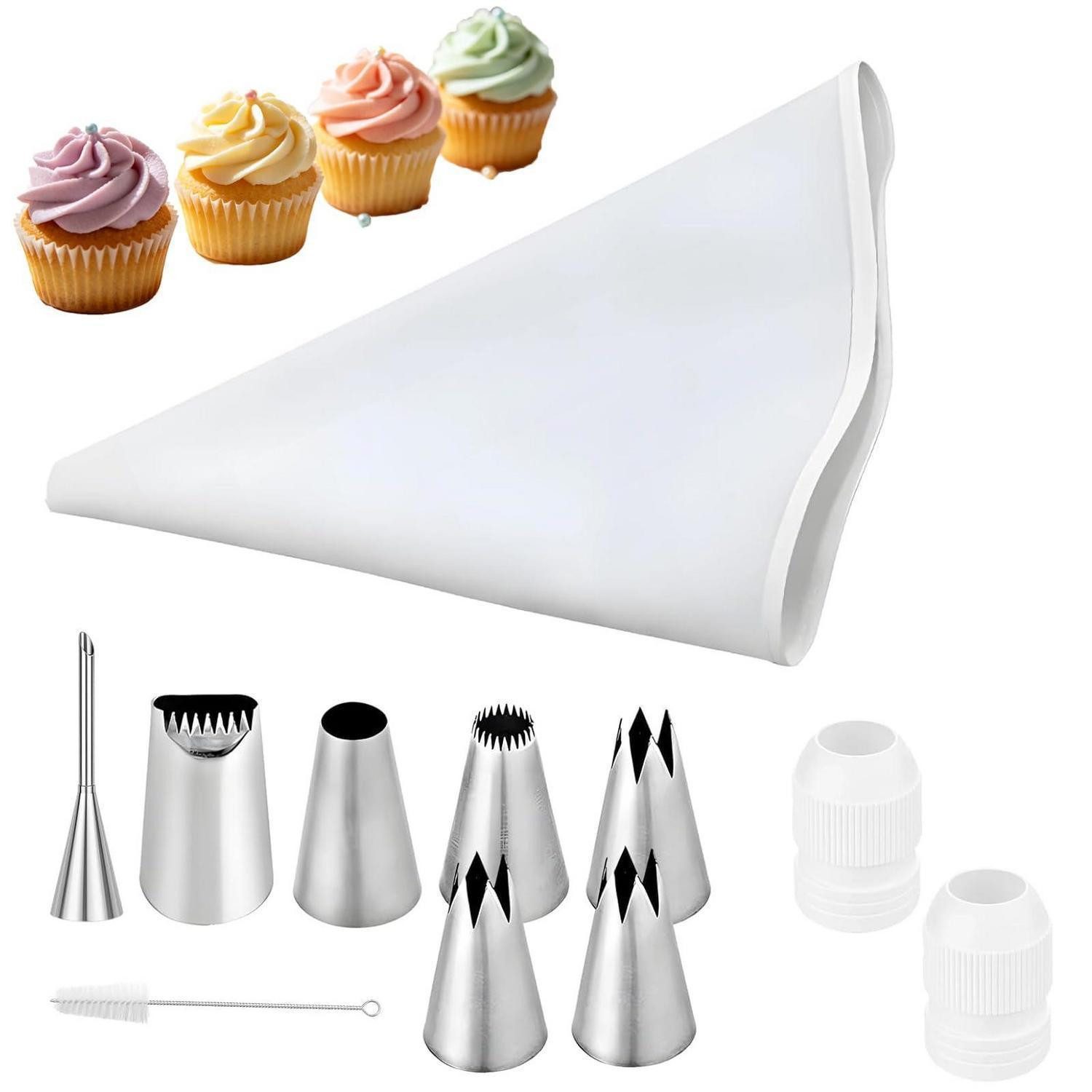 LuxusKollektion Spritzbeutel Spritzbeutel-Set mit 11 Tüllen & Zubehör