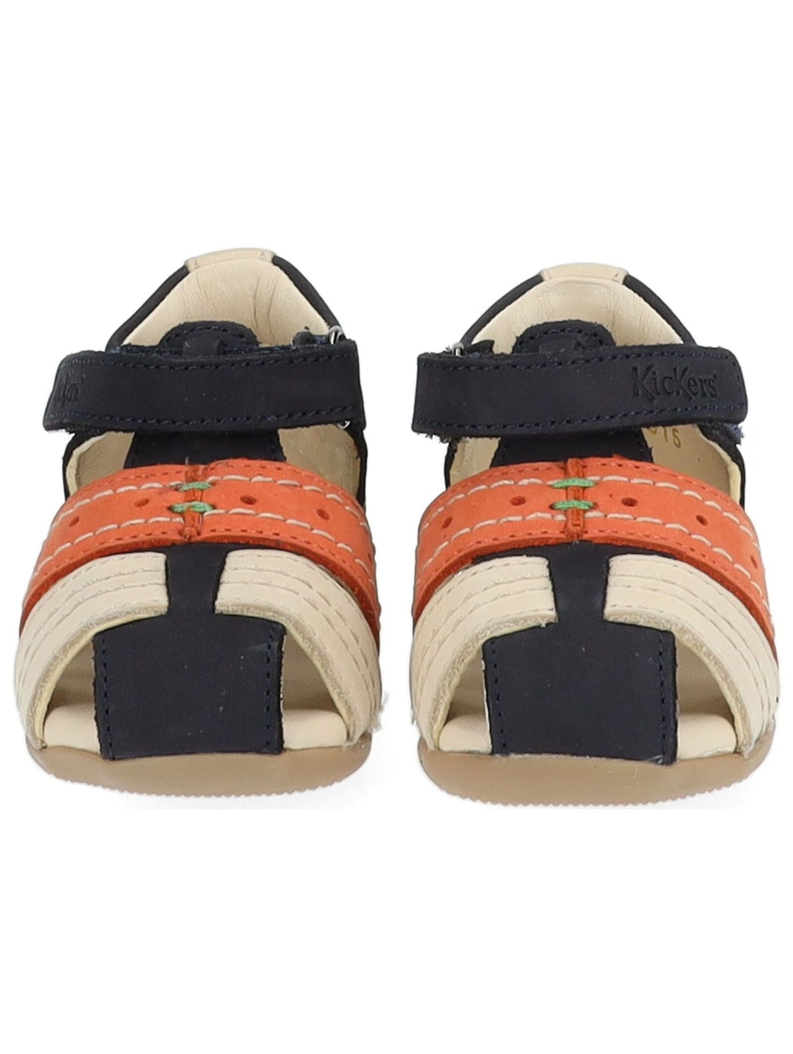 Kickers Halbschuhe Leder Klettschuh