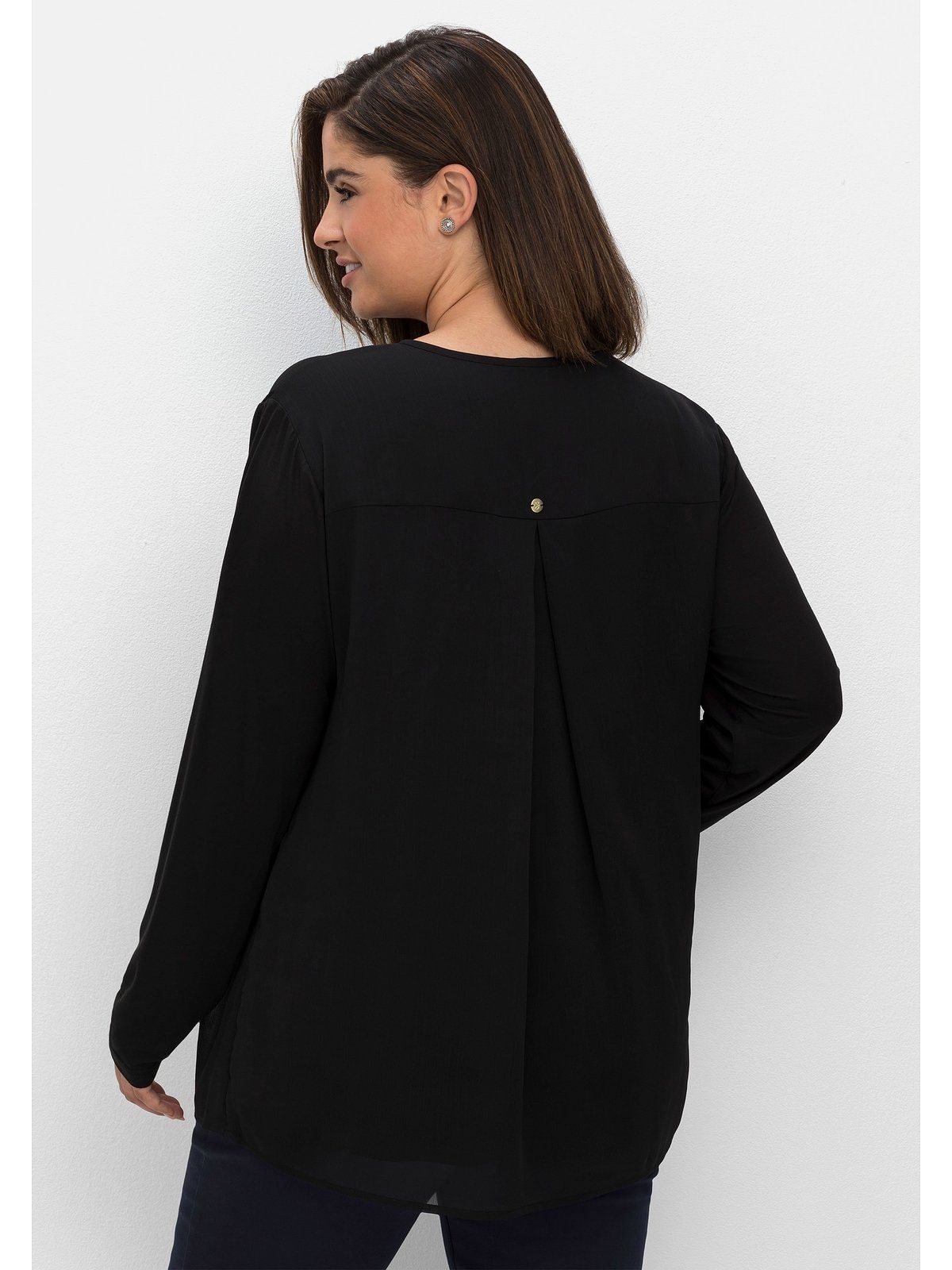 Sheego Chiffontunika Große Größen im Lagenlook