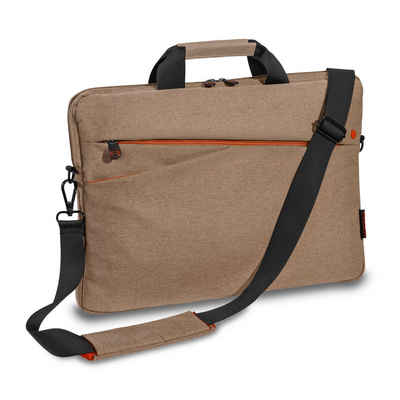 PEDEA Laptoptasche FASHION (15,6 Zoll (39,6 cm), Umhängetasche mit dicken Polsterung und fleeceartigem Innenfutter