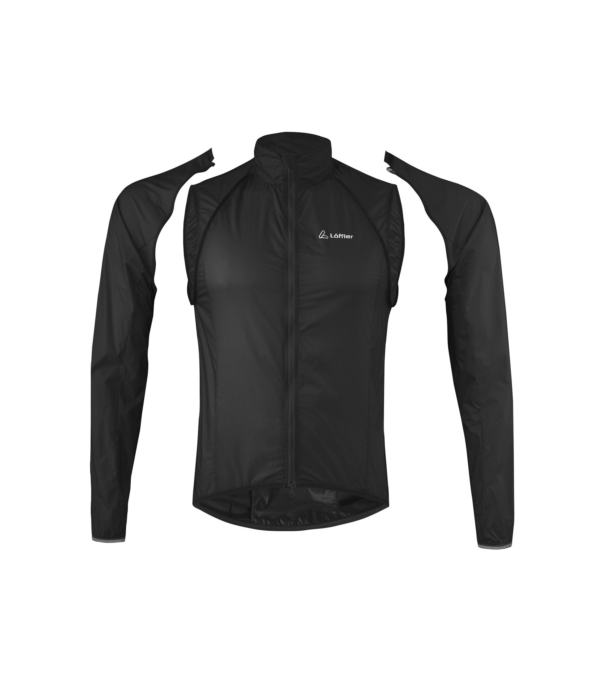 Löffler M BIKE ZIP-OFF JACKET WINDSHEL BLACK