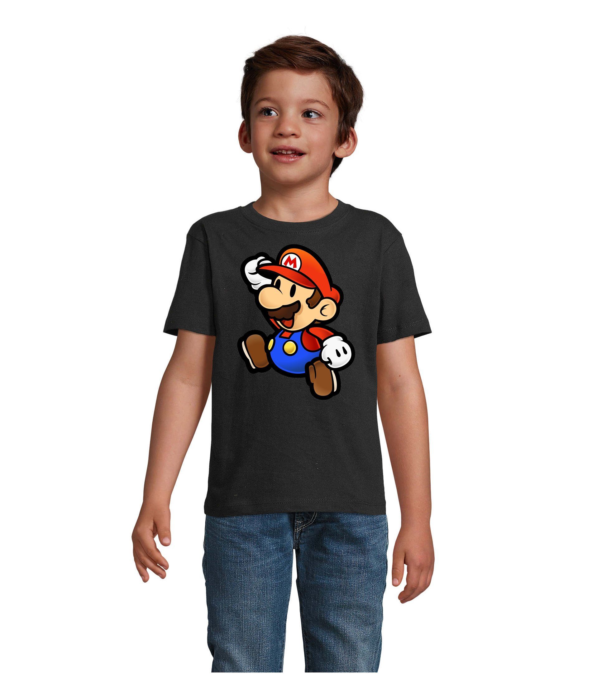 T-Shirt Kinder Jungen Mädchen Mario Retro Gaming Konsole Luigi Yoshi Super