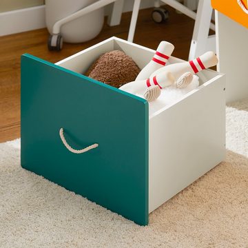 SoBuy Aufbewahrungsbox KMB72, Spielzeugtruhe Spielzeugkiste mit Deckel Kinder Spielzeugbox Schrank