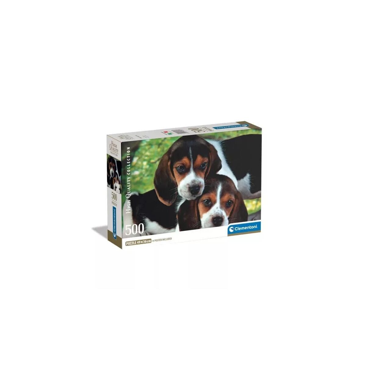 Clementoni® Lernspielzeug Tiere Beagles Close Together Hund 500-teiliges Puzzle